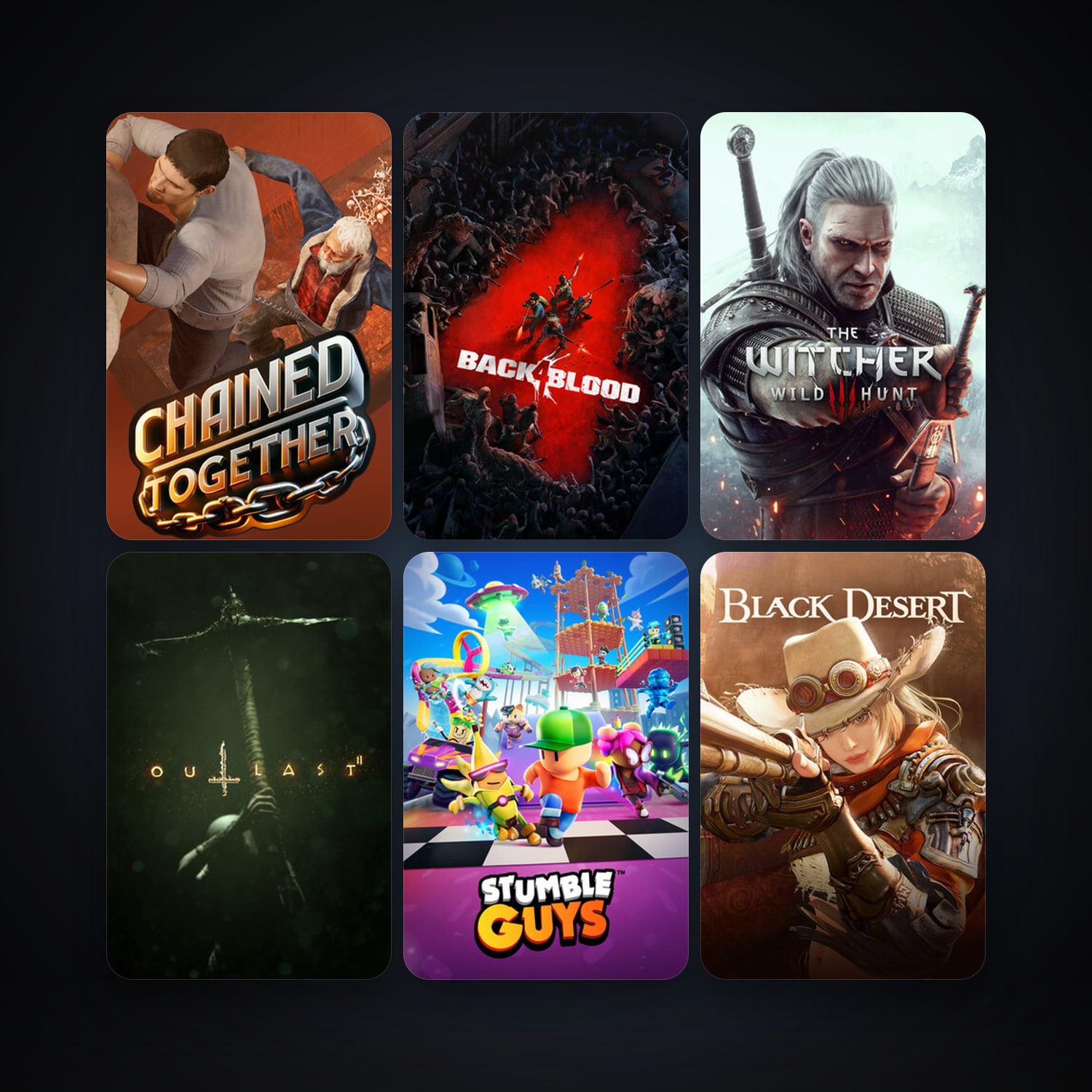 The Witcher 3: Wild Hunt + Outlast 2, 9 games, clean — HabibiAccounts