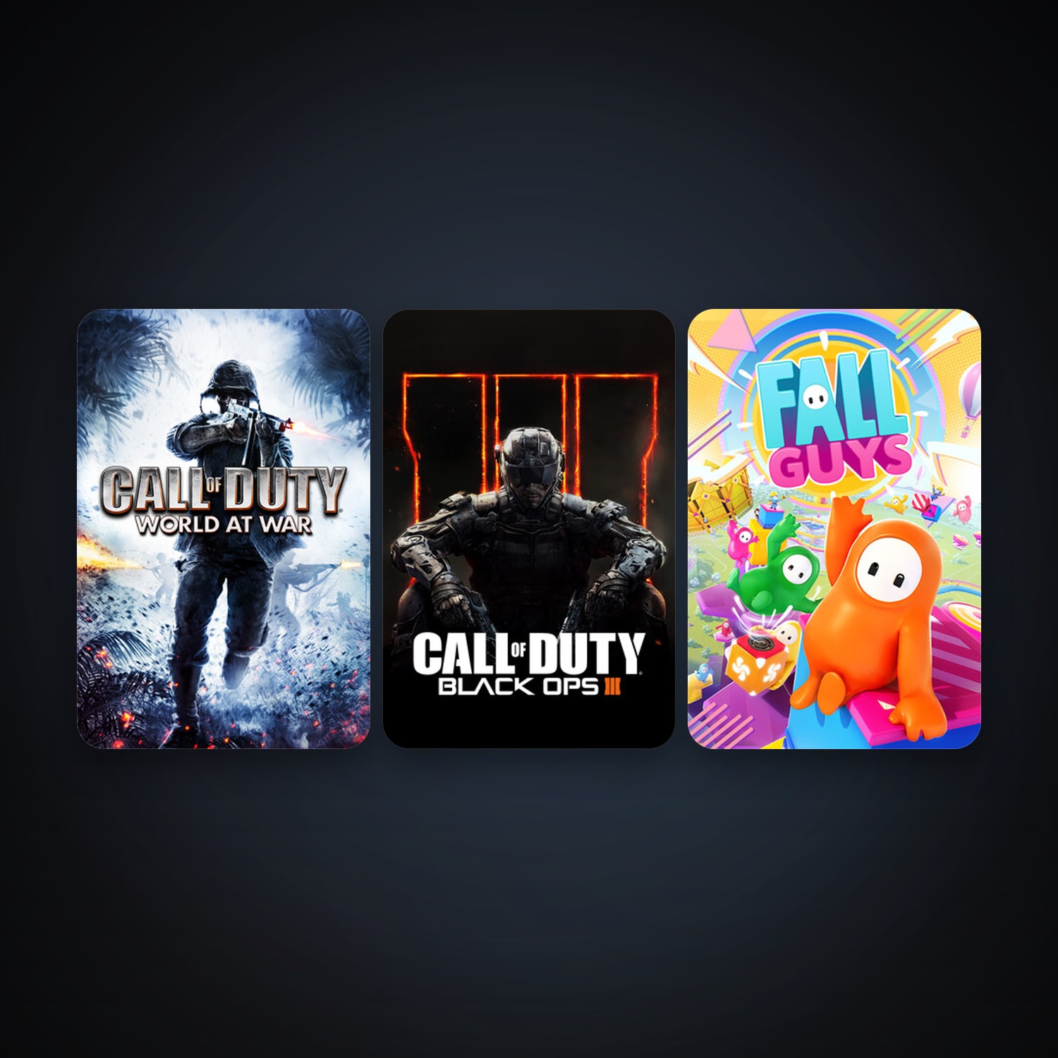 Call of Duty: World at War + Call of Duty: Black Ops III, 3 games, clean — HabibiAccounts