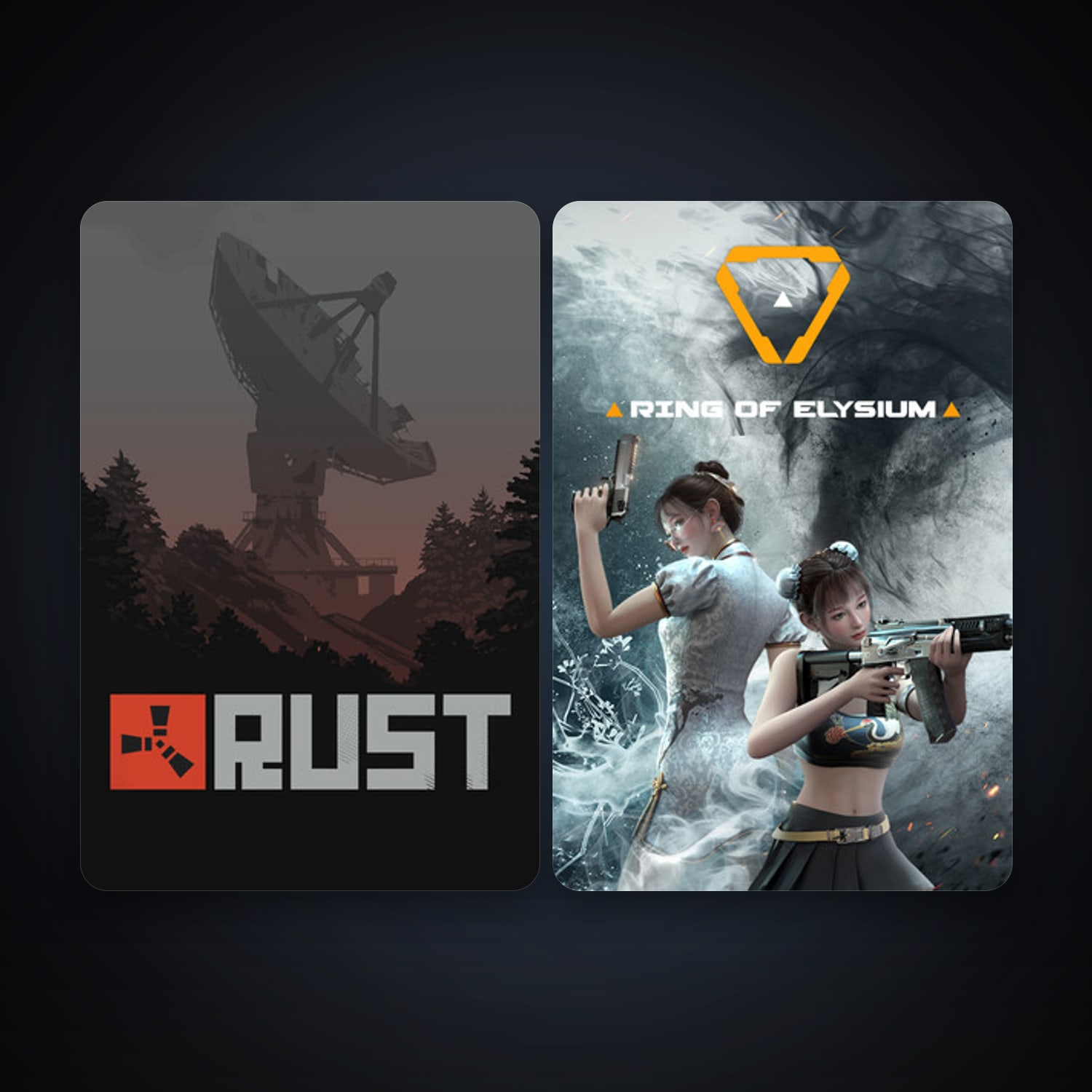 Rust + Ring of Elysium, 4 games, clean — HabibiAccounts