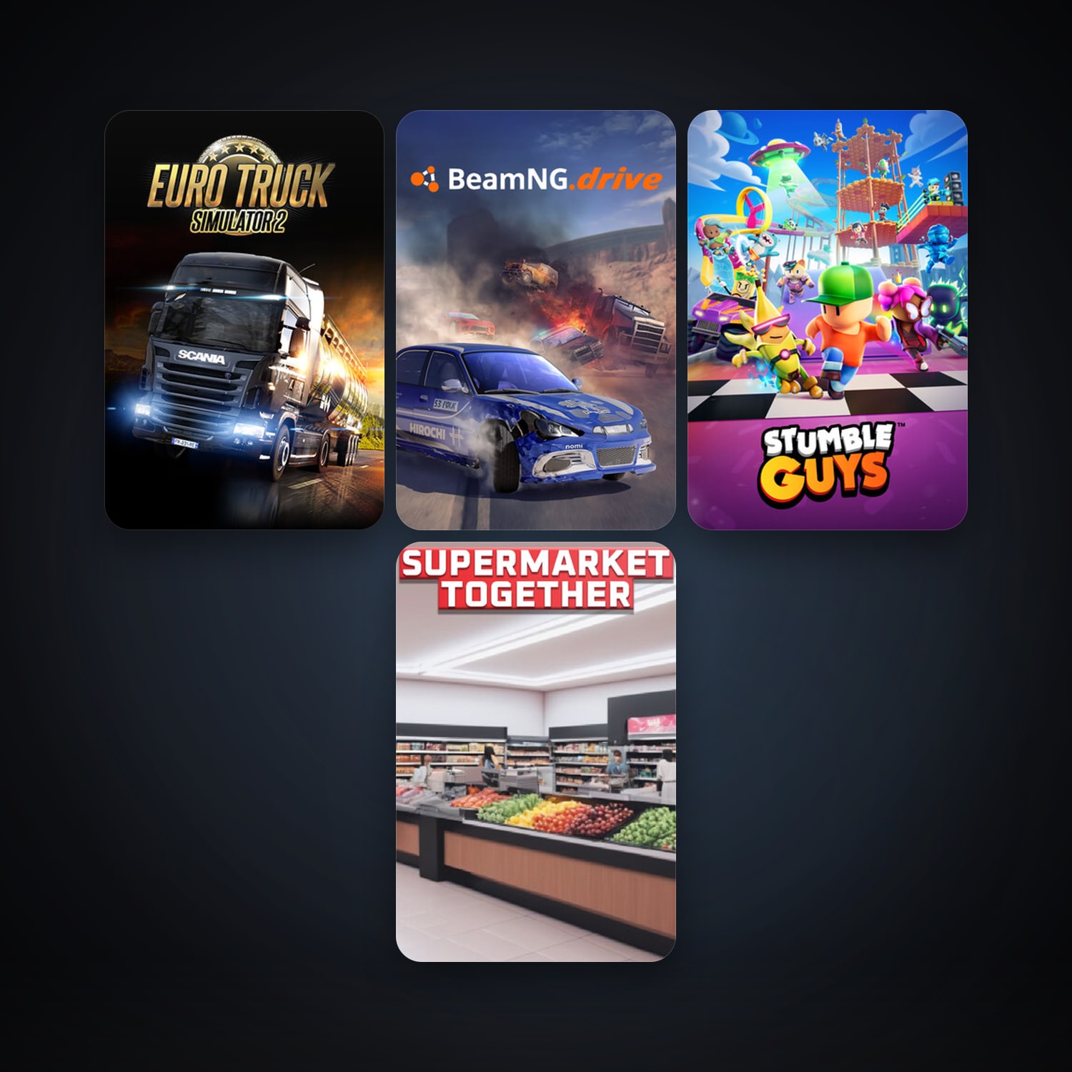 Free CS2 (No Prime) + Euro Truck Simulator 2, 8 games, clean — HabibiAccounts