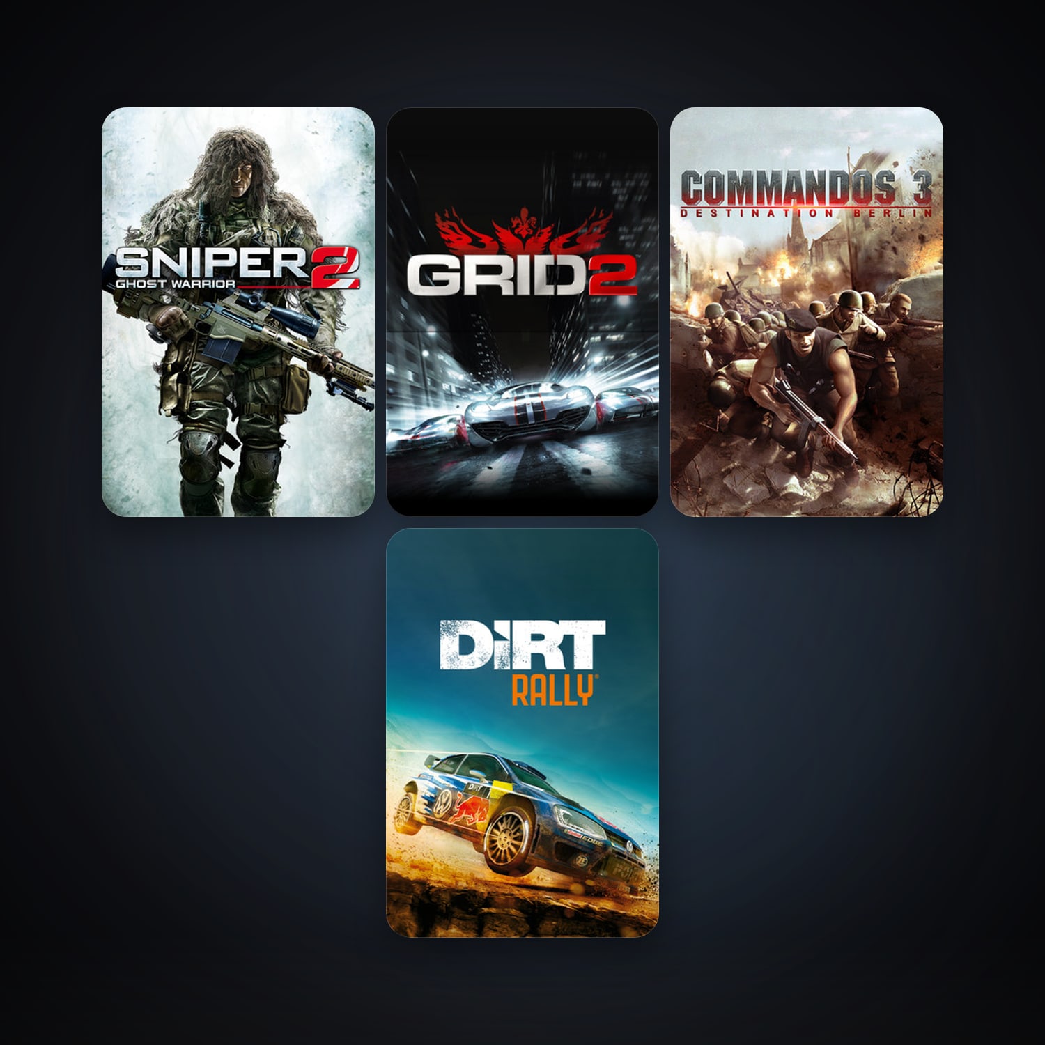 Commandos 3: Destination Berlin + Sniper: Ghost Warrior 2, 7 games, clean — HabibiAccounts