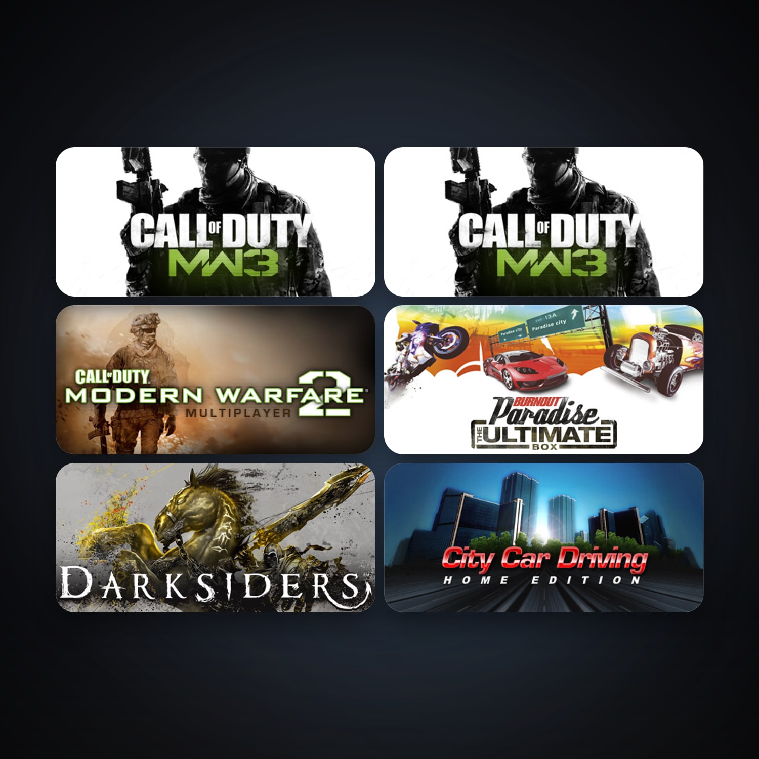 Call of Duty: Modern Warfare 2 - Multiplayer (2009) + Burnout Paradise: The Ultimate Box, 78 games, Steam 10, clean — HabibiAccounts