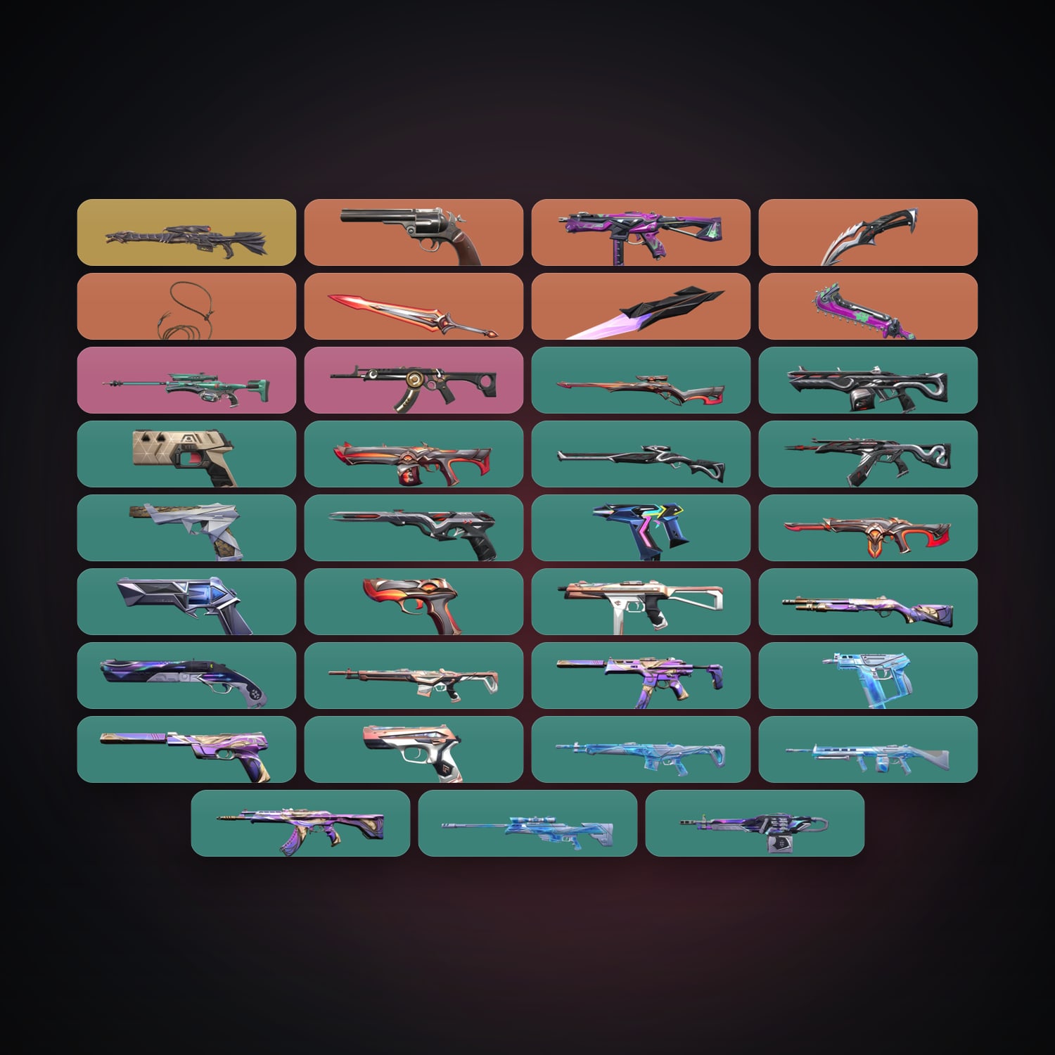 NA Silver 1 locker — 5 knives, 37 skins, lvl 115 — HabibiAccounts