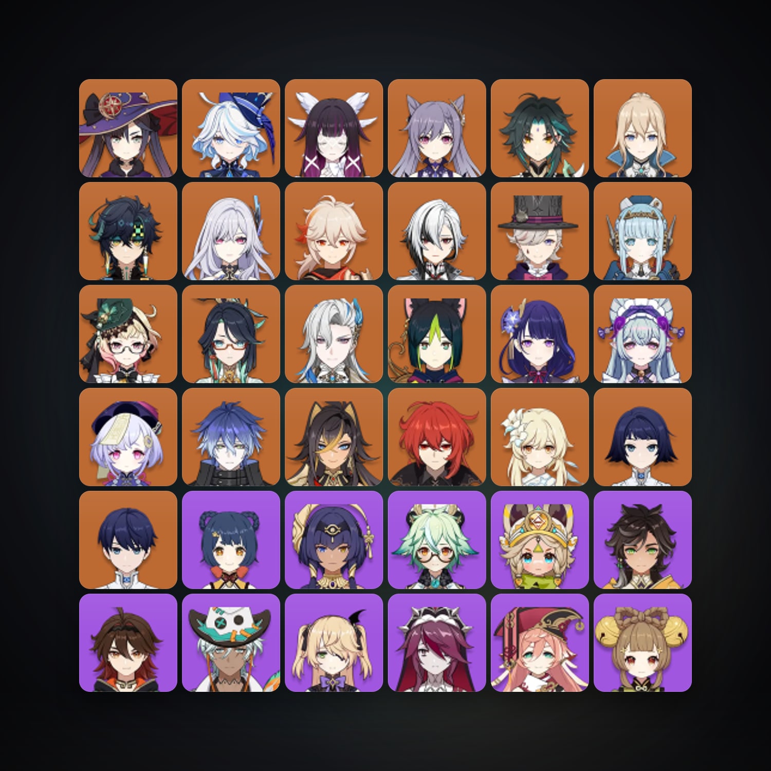 Genshin Impact | AR 60 | 72 Chars | 22× 5★ — Genshin / miHoYo Account — HabibiAccounts