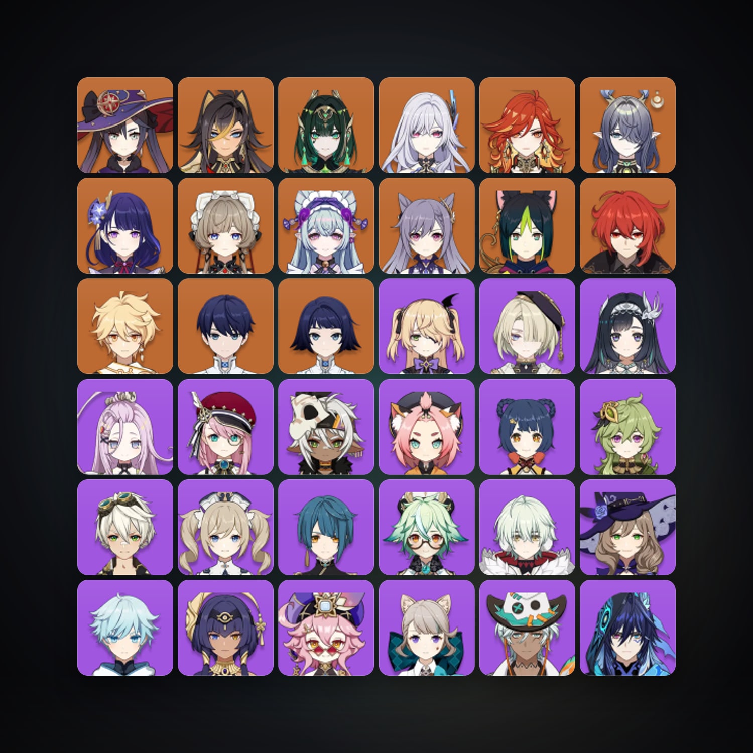 جينشن إمباكت | AR 56 | 53 شخصية | 12× 5★ — HabibiAccounts