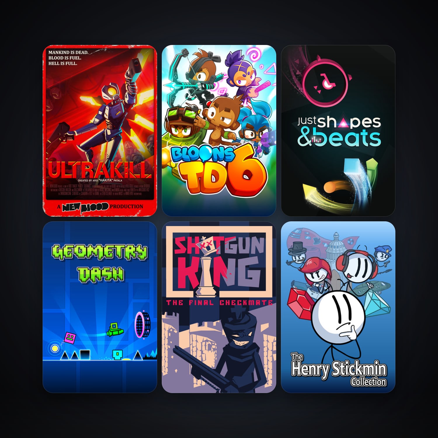 Geometry Dash + OneShot, 17 games, clean — HabibiAccounts