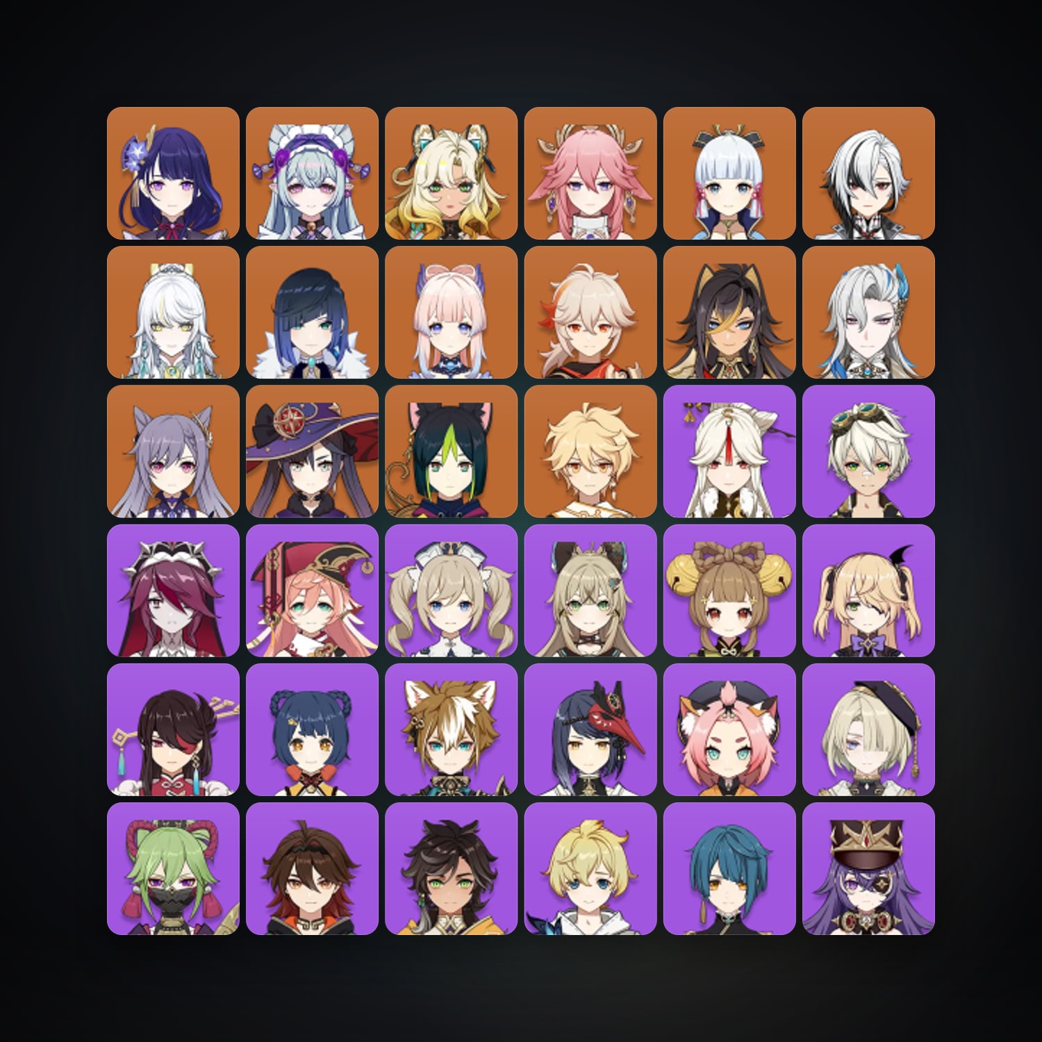 Genshin Impact | AR 56 | 56 Chars | 15× 5★ — Genshin / miHoYo Account — HabibiAccounts