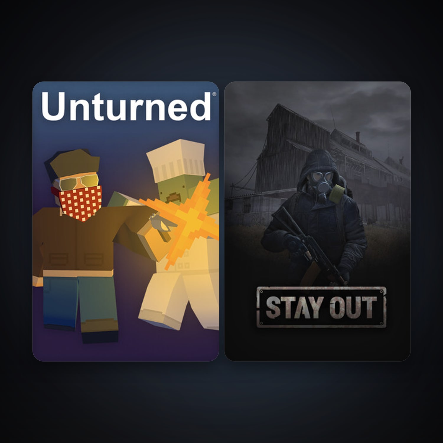 Unturned + Stay Out, 6 games, clean — HabibiAccounts