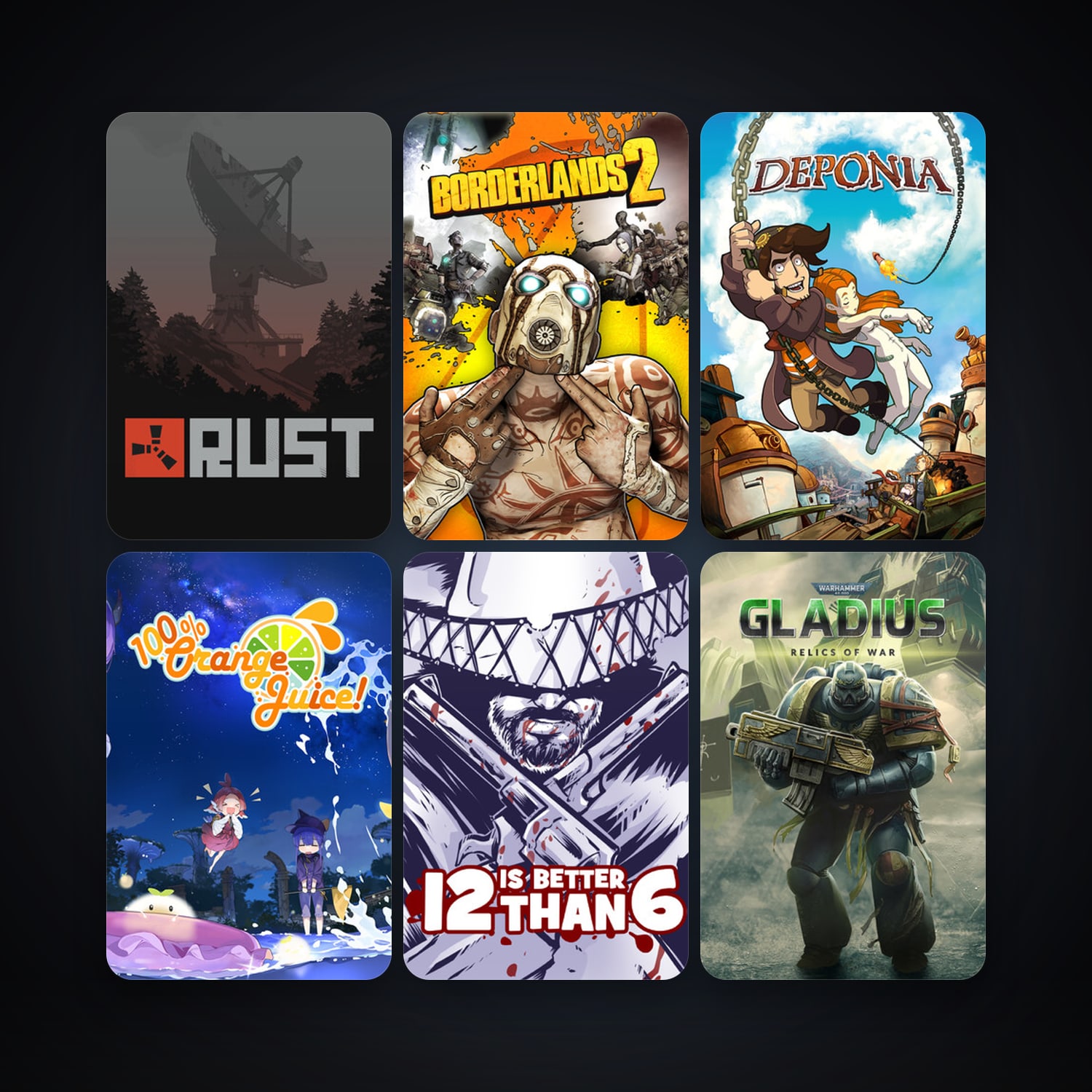 Borderlands 2 + Deponia, 84 games, Steam 10, clean — HabibiAccounts