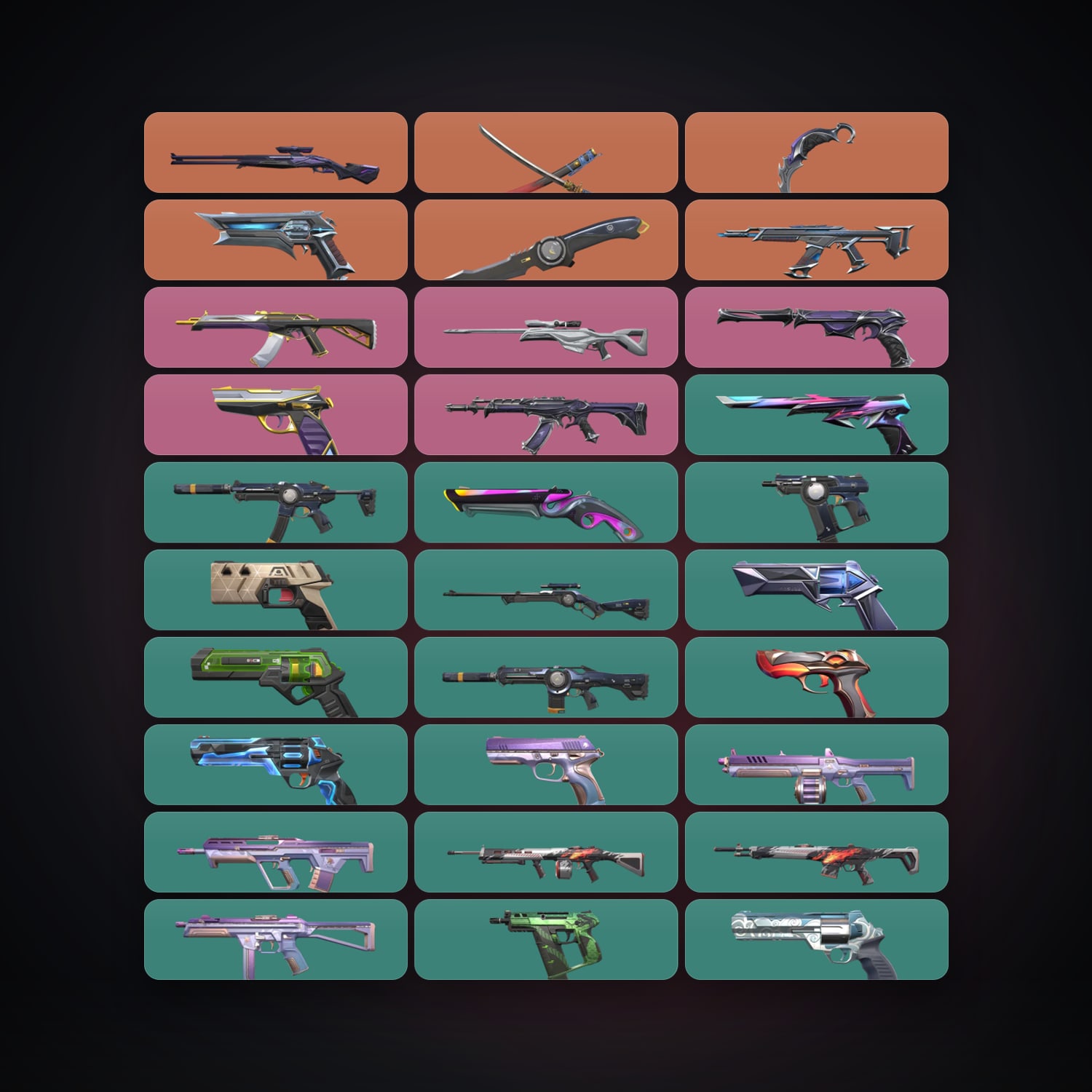 LA Gold 1 locker — 3 knives, 32 skins, lvl 231 — HabibiAccounts