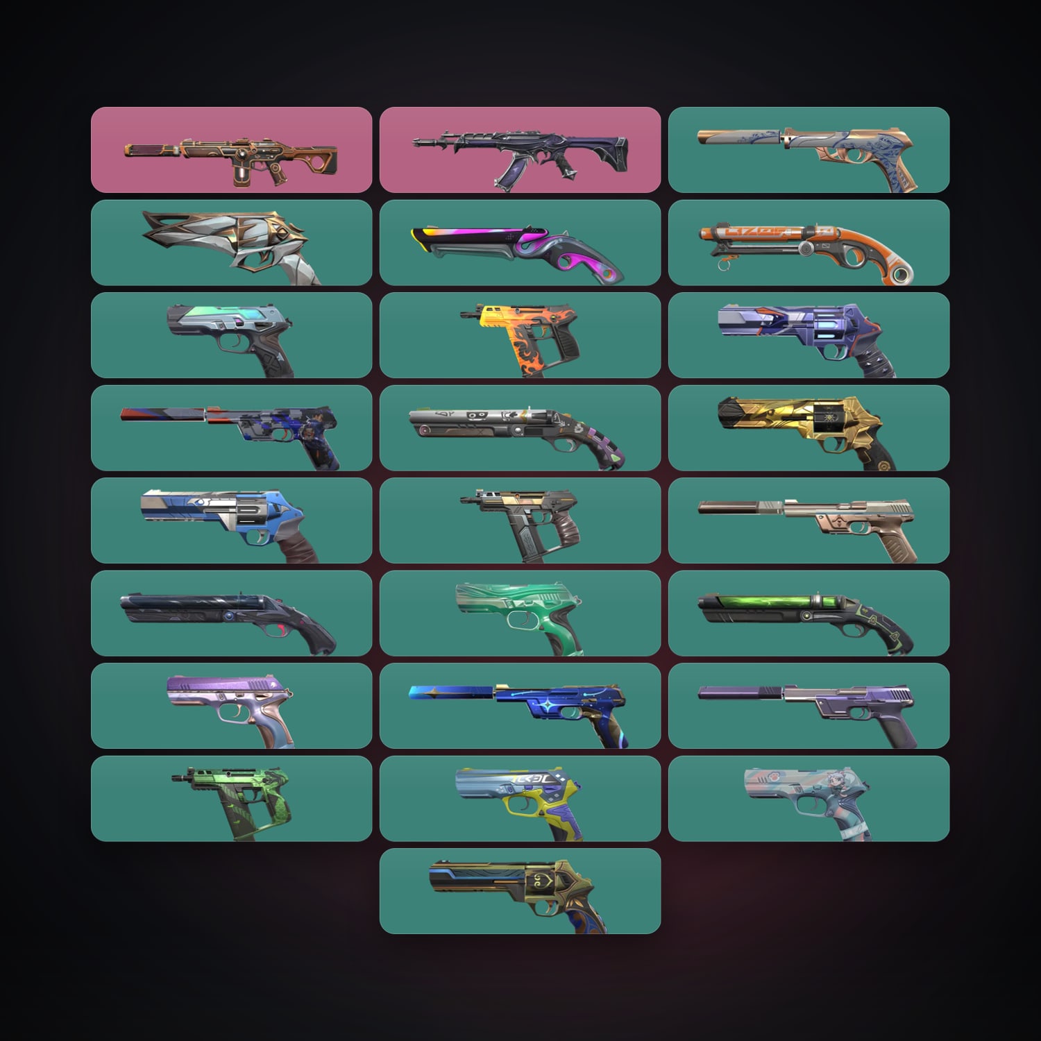 AP Silver 2 locker — 26 skins, lvl 284 — HabibiAccounts