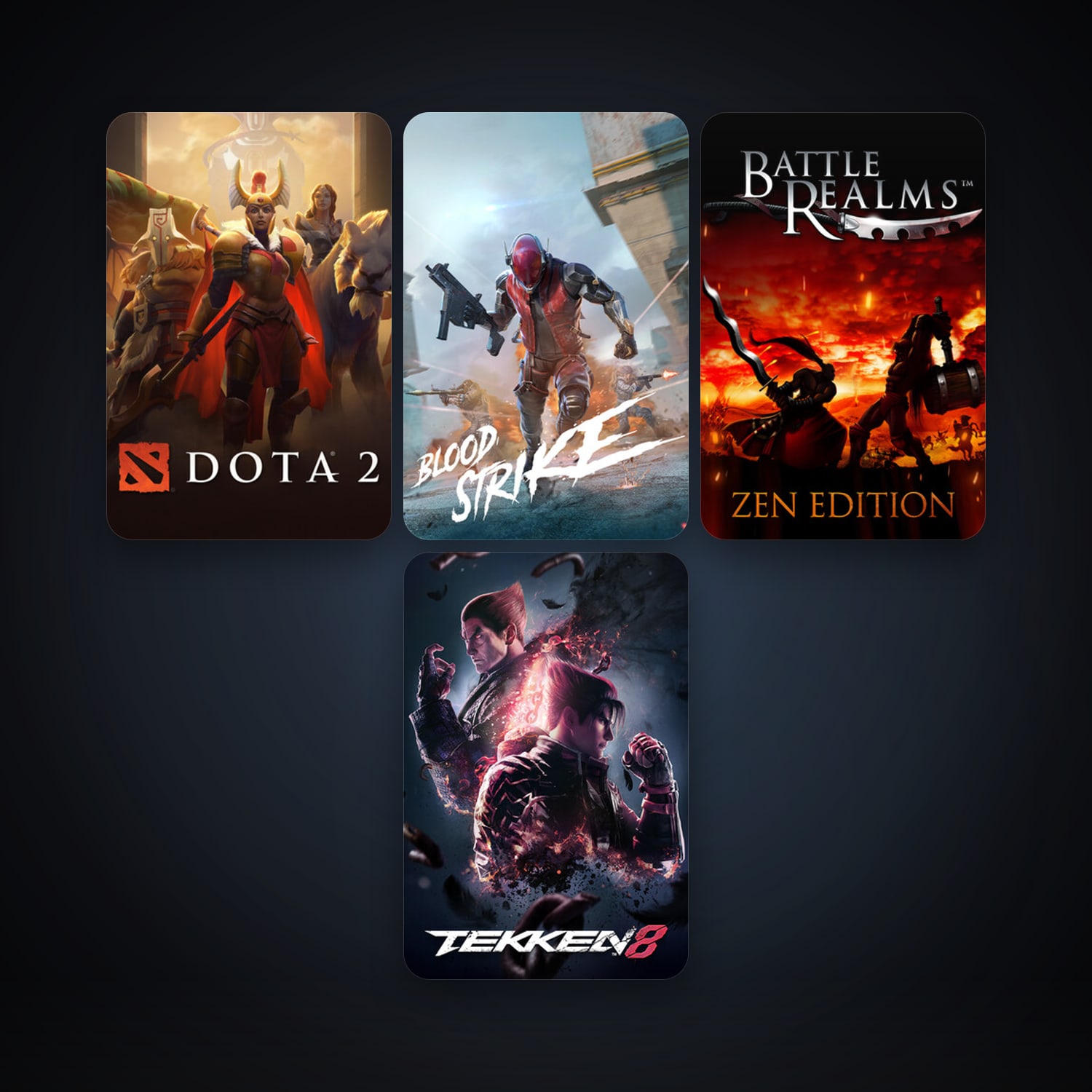 Dota 2 + Battle Realms: Zen Edition, 8 games, clean — HabibiAccounts