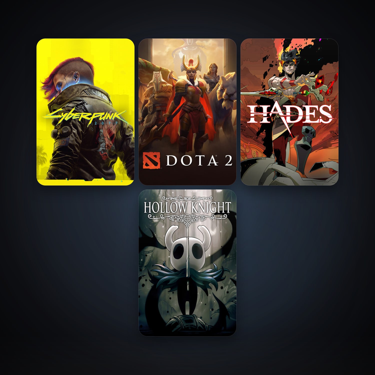 Dota 2 + Hollow Knight, 9 games, clean — HabibiAccounts