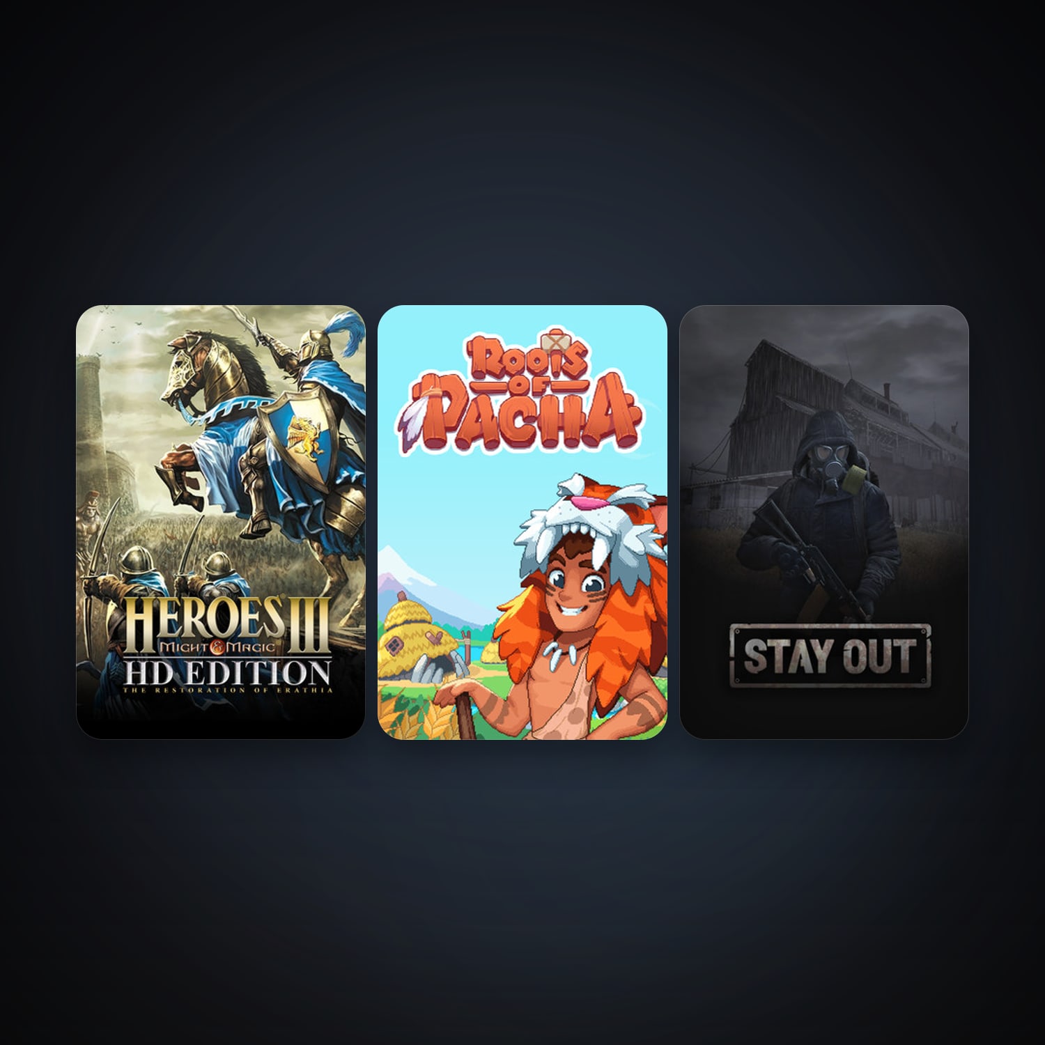 Heroes of Might & Magic III - HD Edition + Stay Out, 4 games, clean — HabibiAccounts