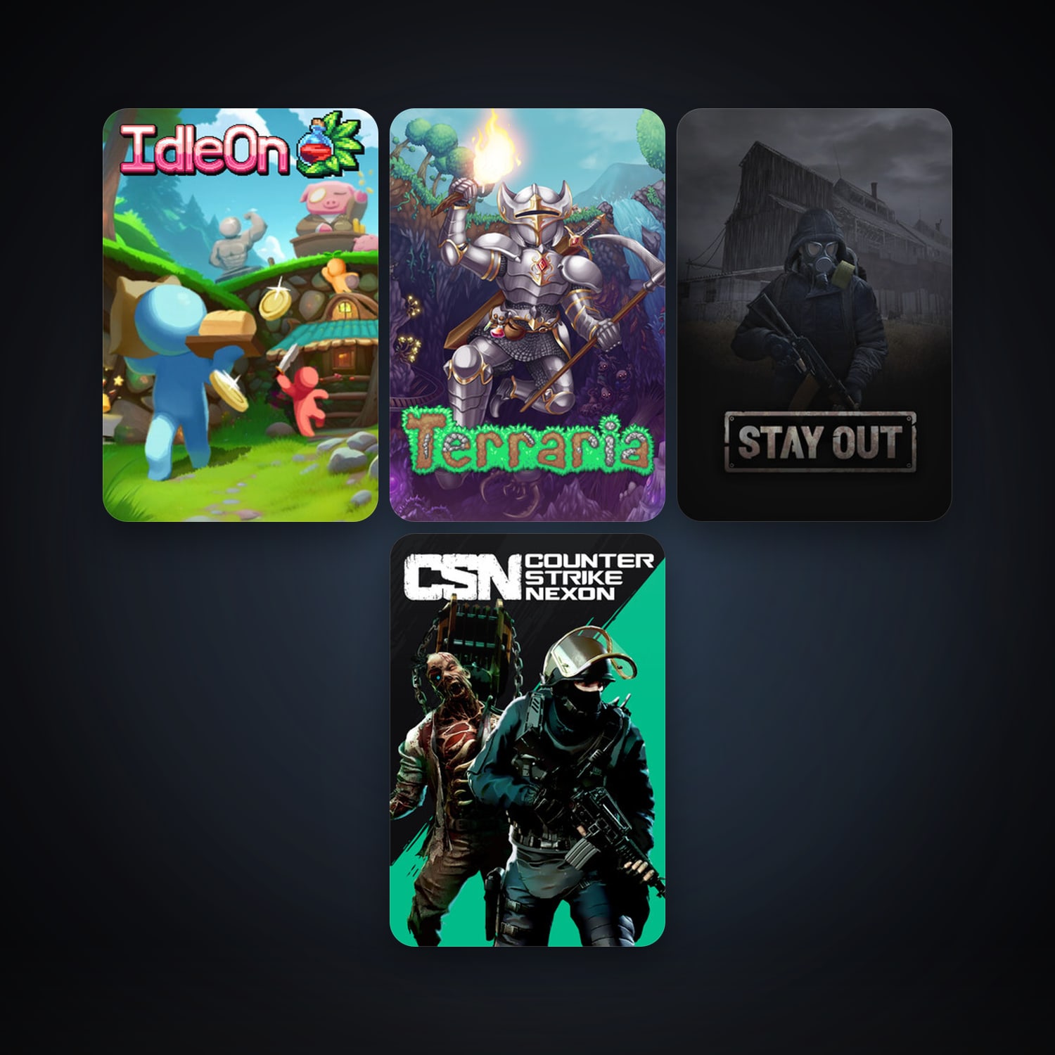 Terraria + Counter-Strike Nexon: Studio, 9 games, clean — HabibiAccounts
