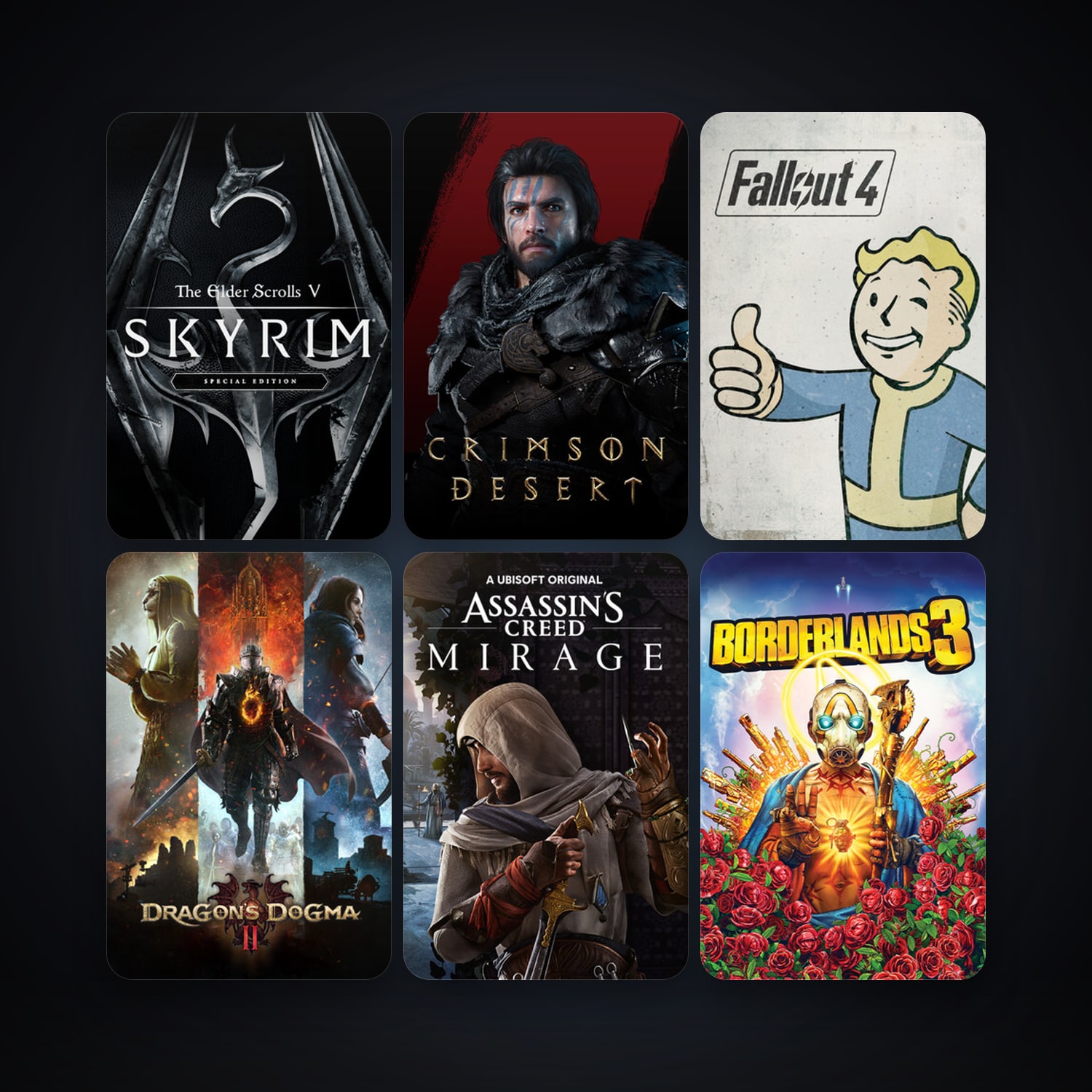 Fallout 4 + Borderlands 3, 27 games, clean — HabibiAccounts