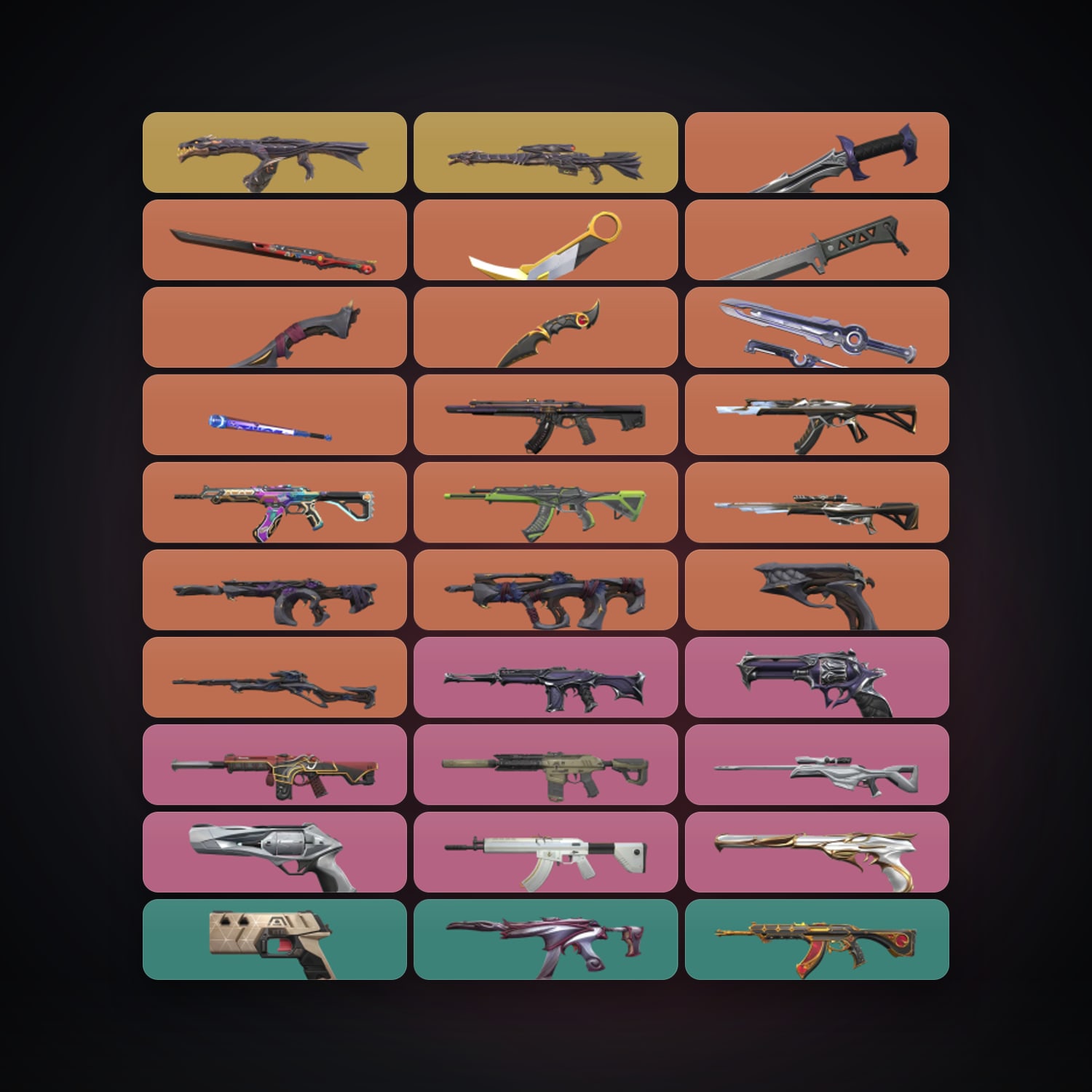 EU Gold 2 locker — 8 knives, 105 skins, lvl 226 — HabibiAccounts