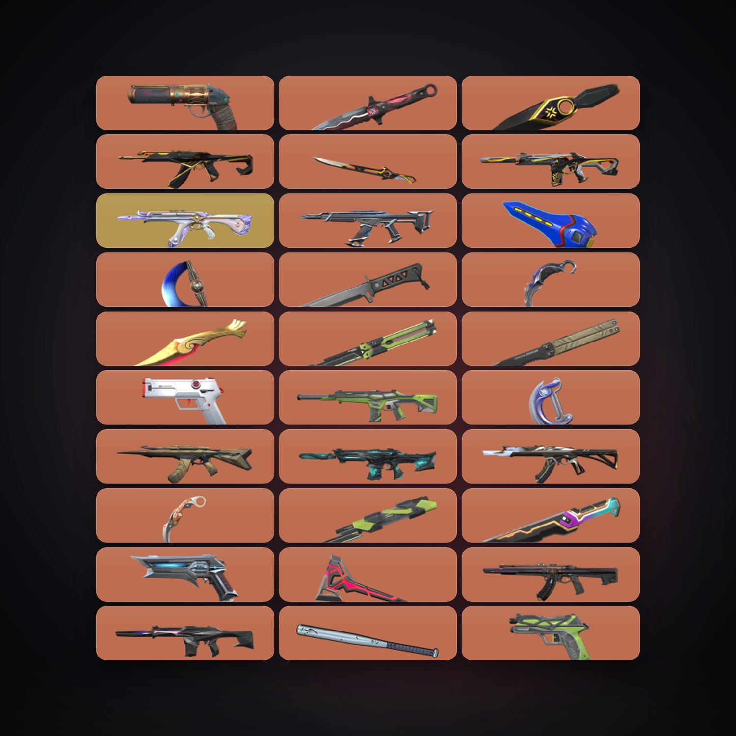 NA Gold 2 locker — 21 knives, 228 skins, lvl 162 — HabibiAccounts
