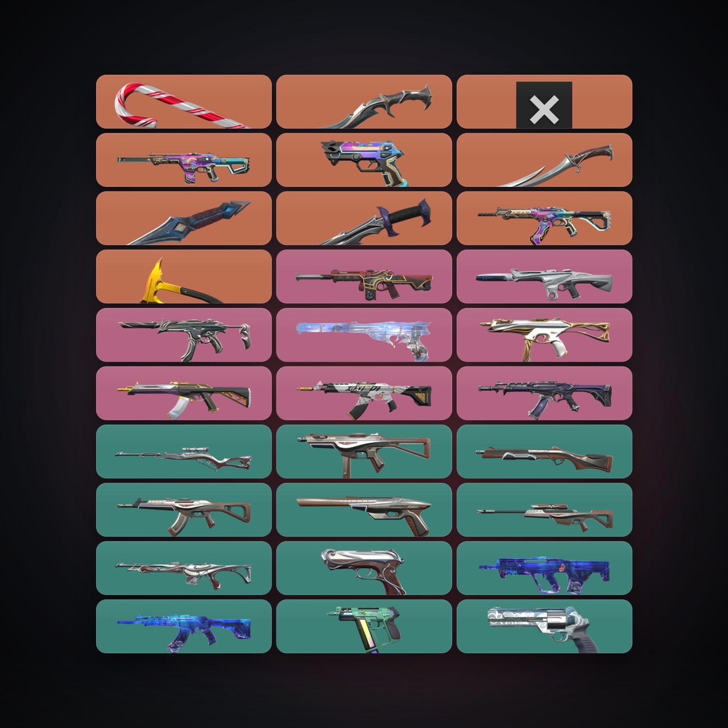 NA Silver 3 locker — 7 knives, 48 skins, lvl 91 — HabibiAccounts