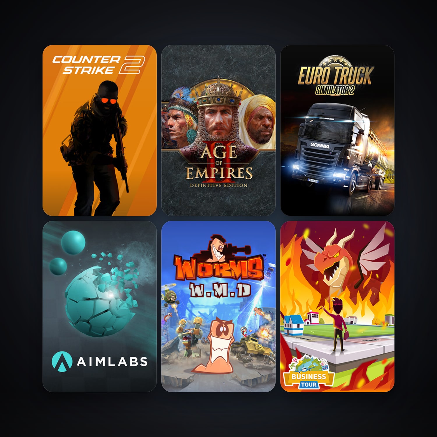 CS2 Prime + Euro Truck Simulator 2, 13 games, clean — HabibiAccounts