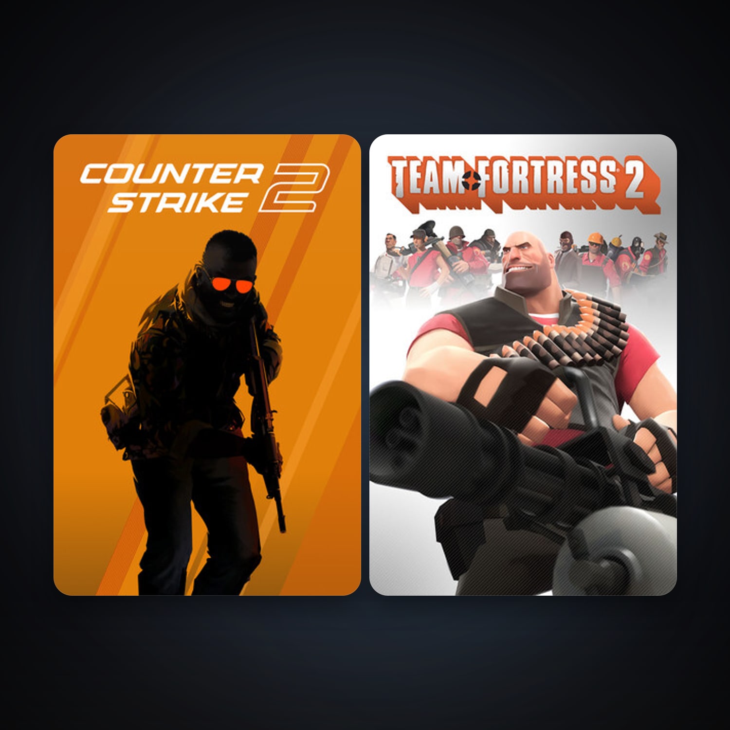 Team Fortress 2 + CS2 Prime, 2 games, clean — HabibiAccounts