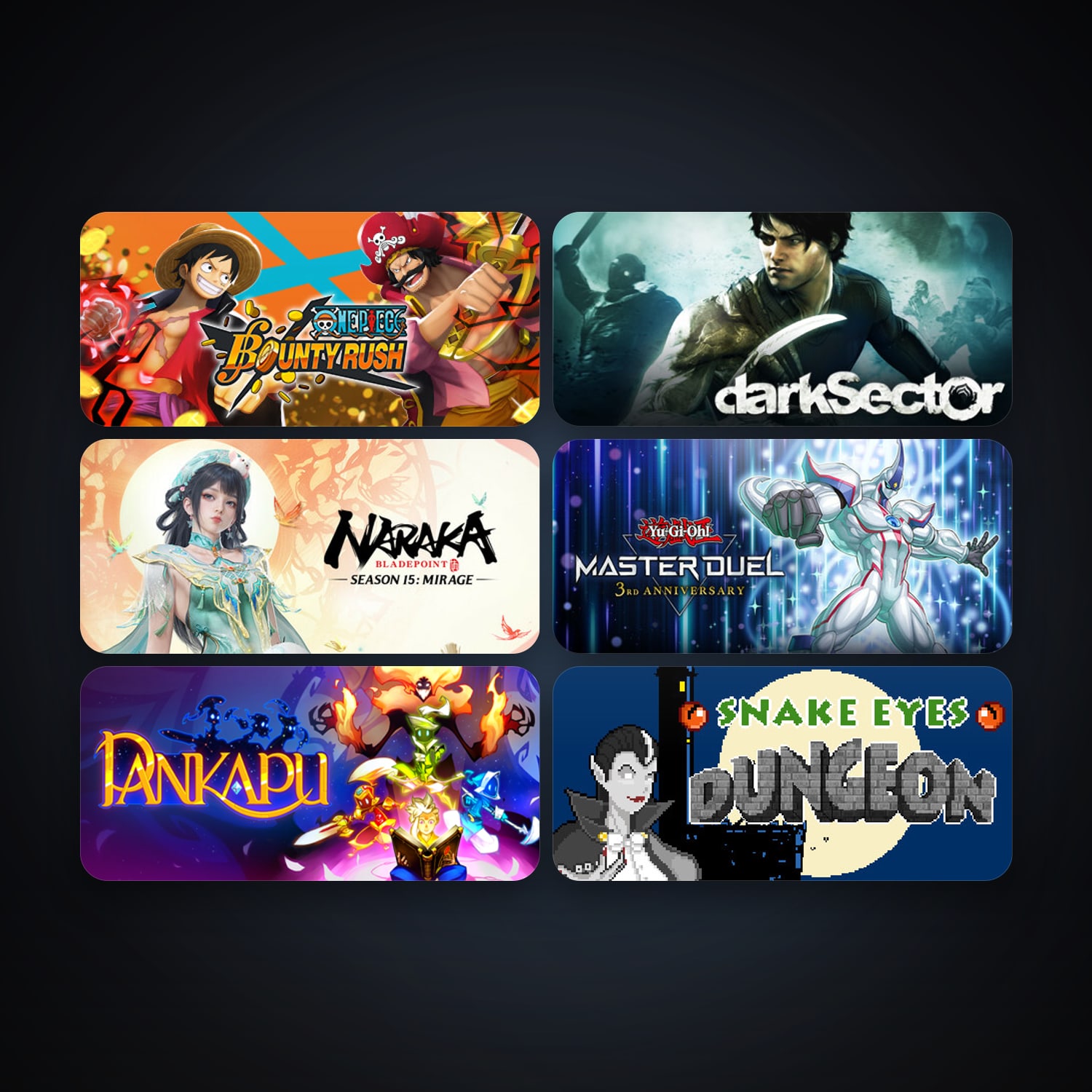 Dark Sector + Pankapu, 12 games, clean — HabibiAccounts