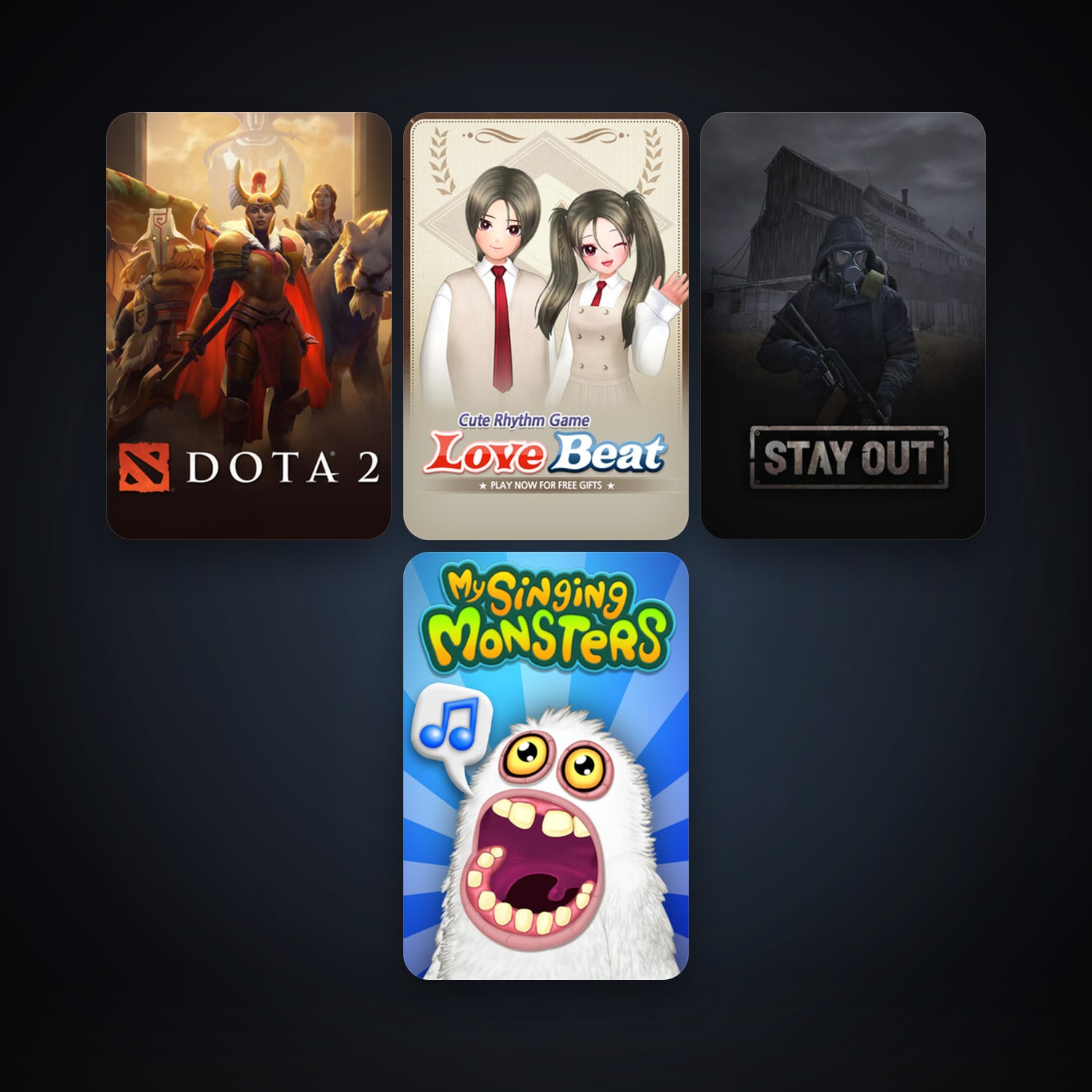 Dota 2 + LoveBeat, 5 games, clean — HabibiAccounts