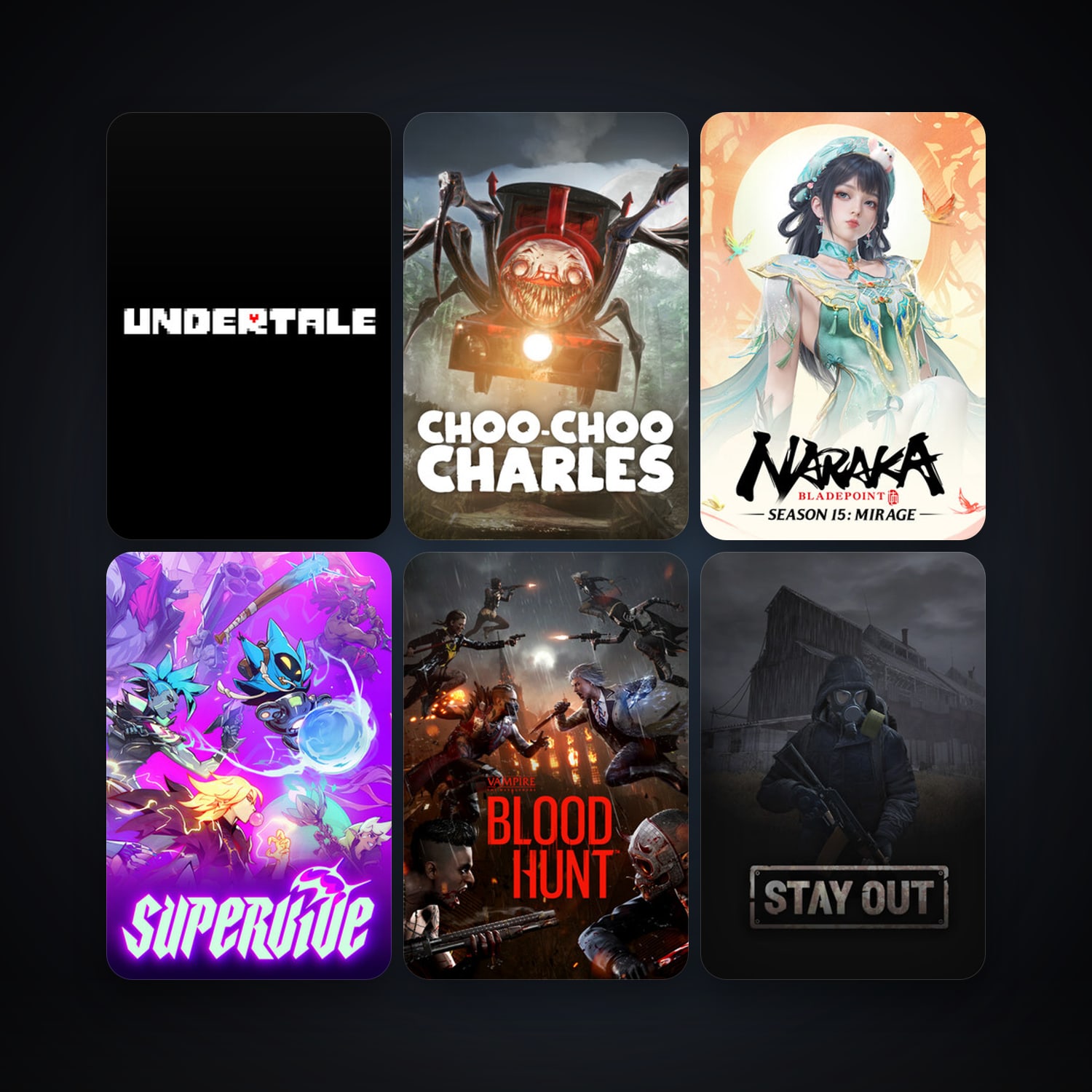 Undertale + Vampire: The Masquerade - Bloodhunt, 10 games, clean — HabibiAccounts