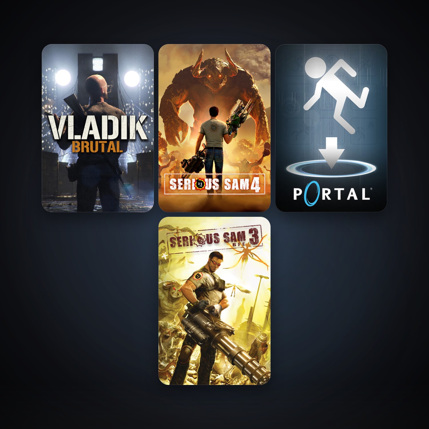 Portal + Serious Sam 3: BFE, 11 games, clean — HabibiAccounts