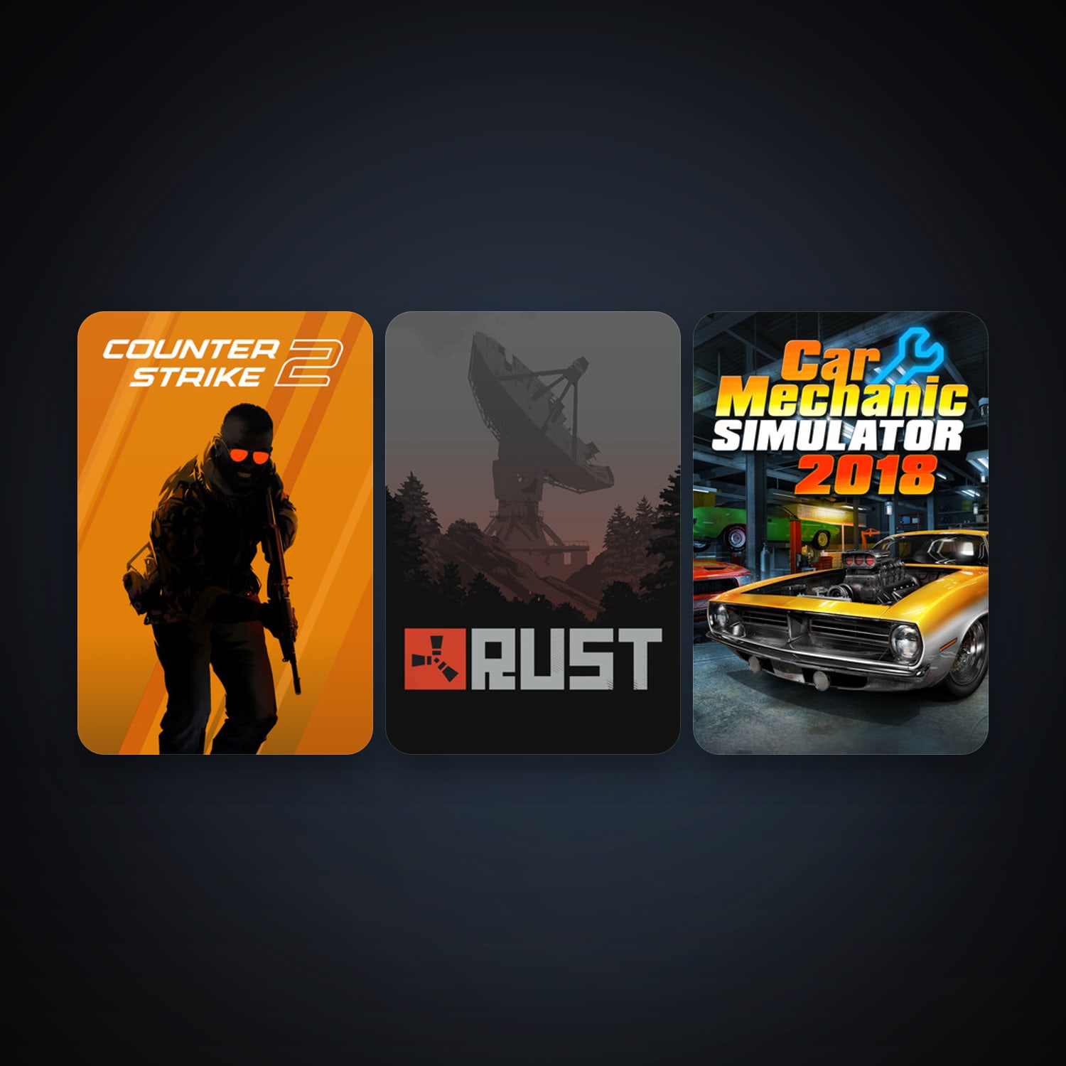 CS2 Prime + Rust, 4 games, Steam 16, clean — HabibiAccounts