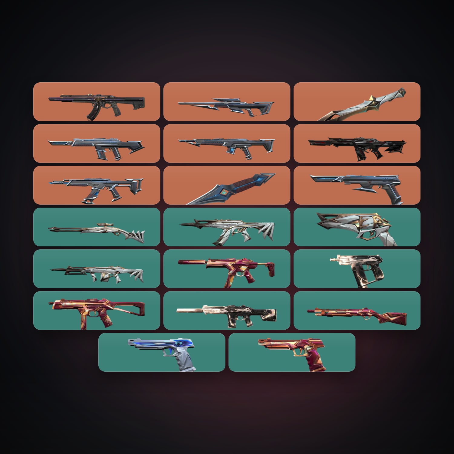 AP Plat 2 locker — 2 knives, 22 skins, lvl 61 — HabibiAccounts