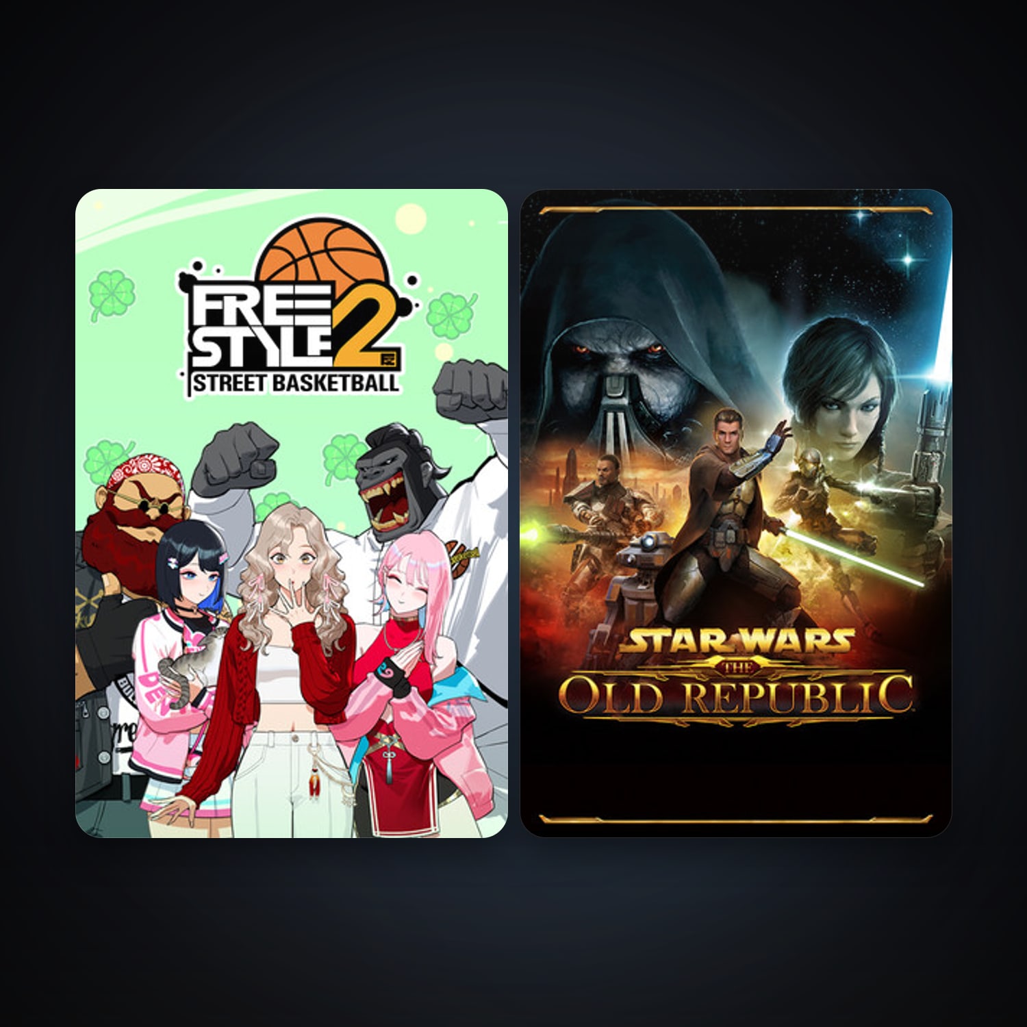 Freestyle 2: Street Basketball + STAR WARS: The Old Republic, 3 games, clean — HabibiAccounts