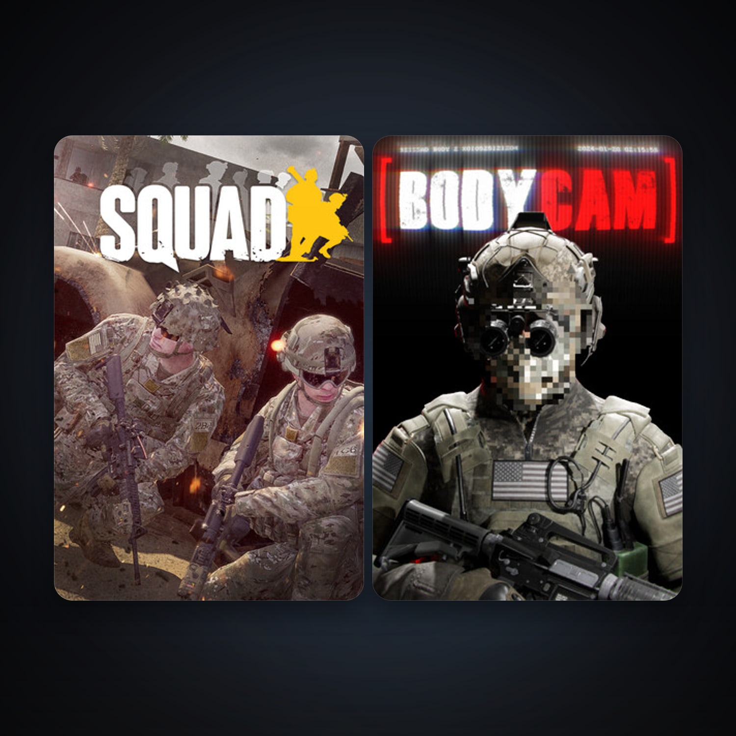 Squad + Bodycam, 4 games, clean — HabibiAccounts
