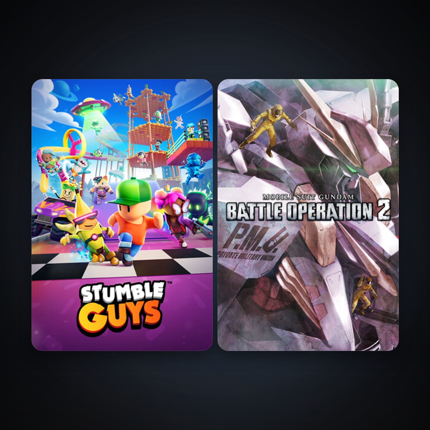 Free CS2 (No Prime) + MOBILE SUIT GUNDAM BATTLE OPERATION 2, 6 games, clean — HabibiAccounts