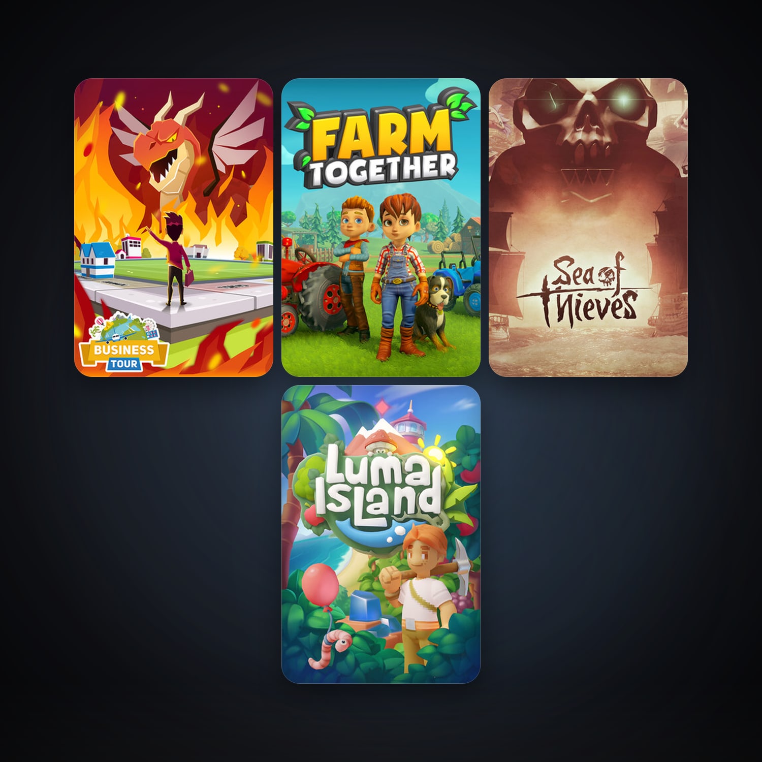 Business Tour - Board Game with Online Multiplayer + Farm Together, 6 games, clean — HabibiAccounts