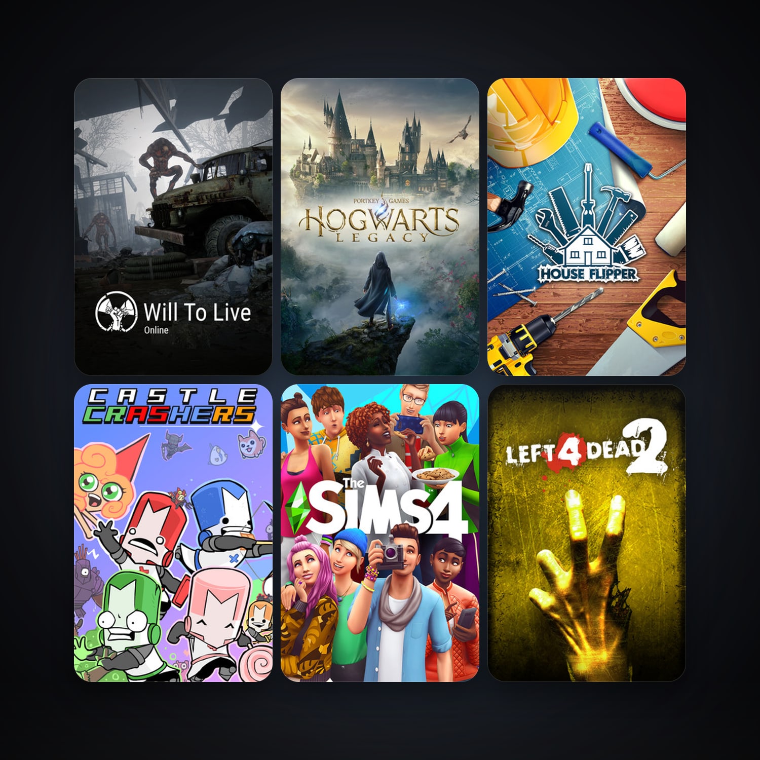 Left 4 Dead 2 + Castle Crashers, 31 games, clean — HabibiAccounts