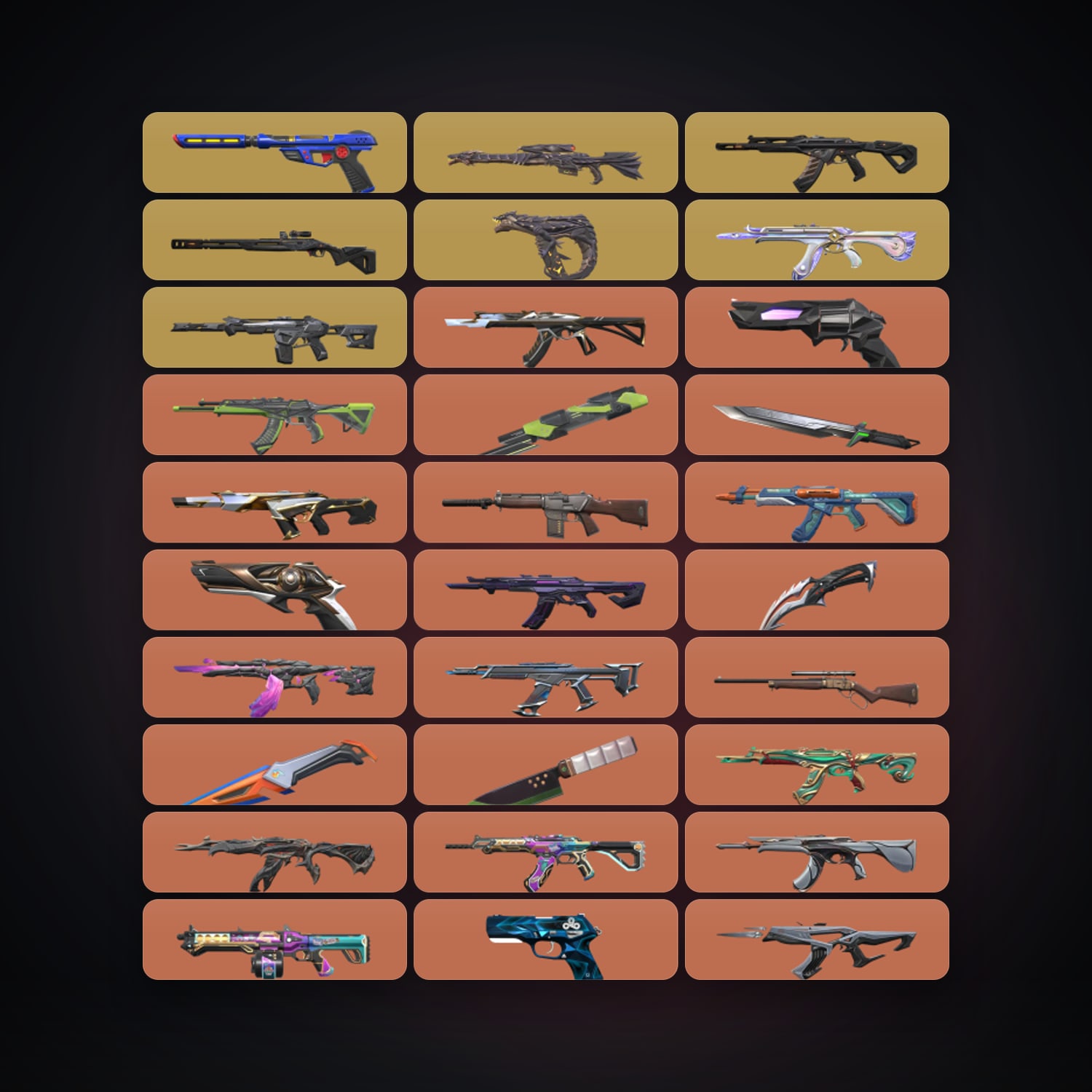 EU Diamond 1 locker — 9 knives, 138 skins, lvl 239 — HabibiAccounts