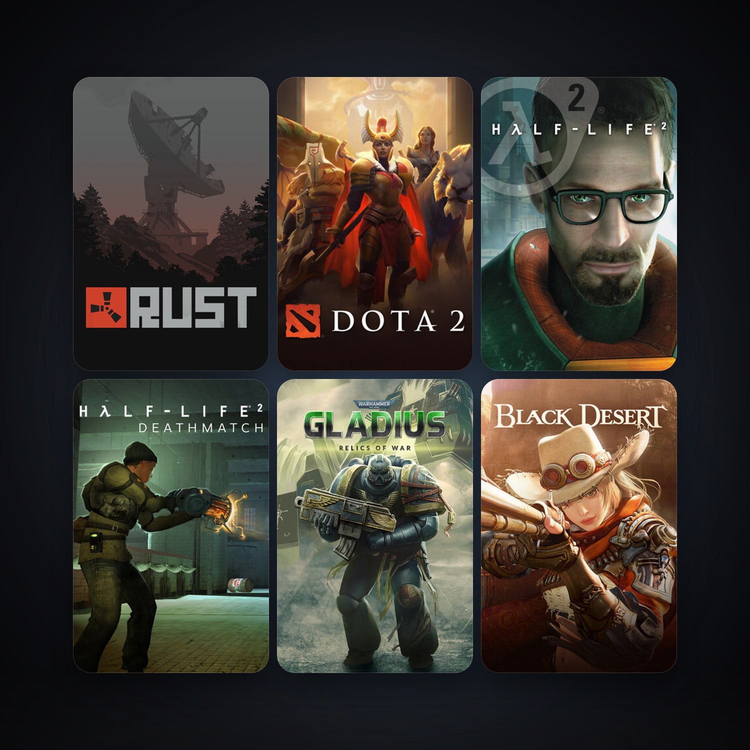 Half-Life 2 + Half-Life 2: Deathmatch, 16 games, Steam 12, clean — HabibiAccounts