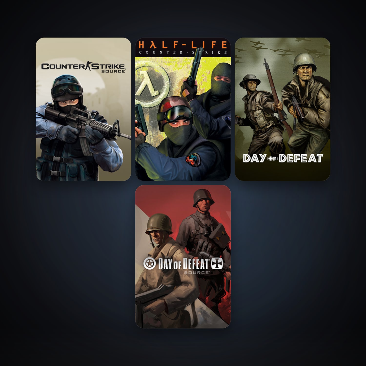 Counter-Strike + Day of Defeat, 9 games, clean — HabibiAccounts