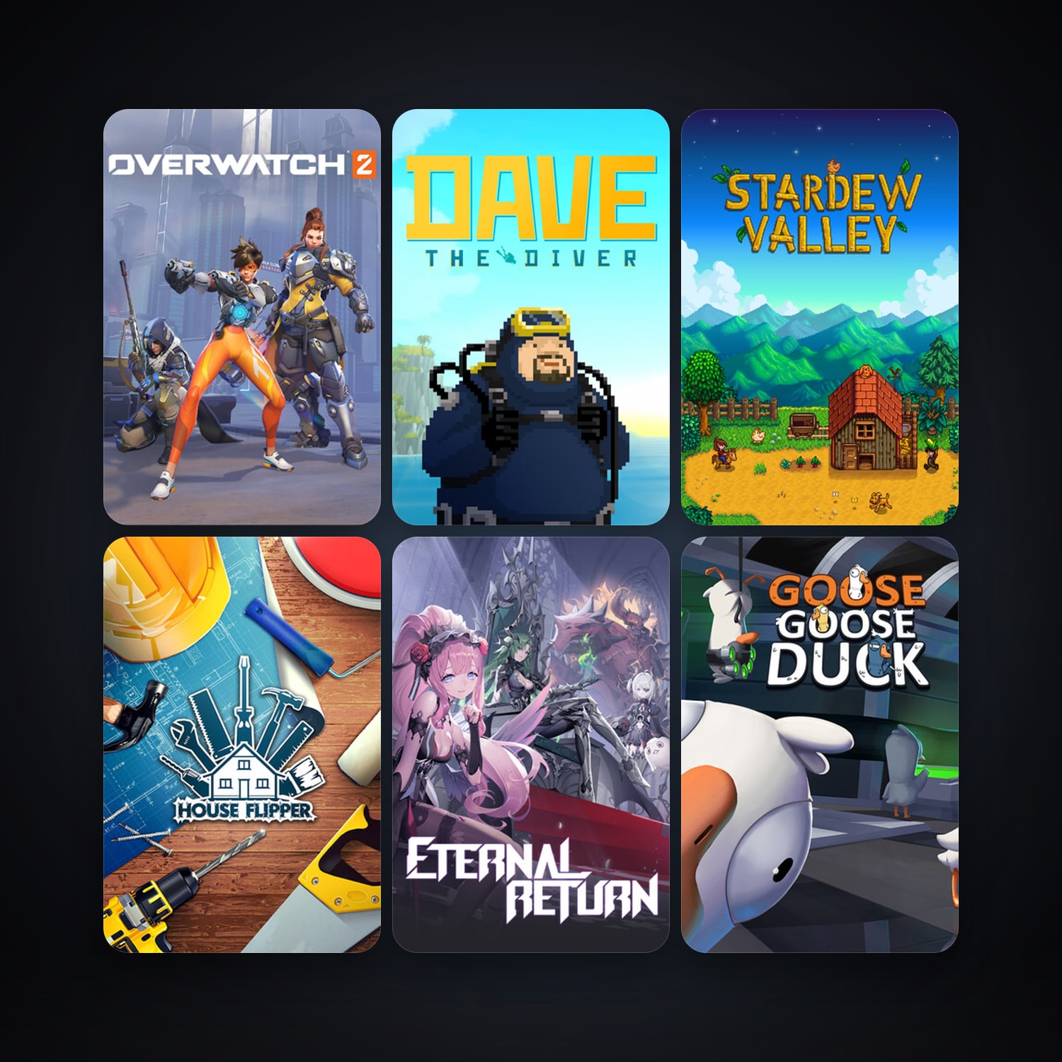 Stardew Valley + House Flipper, 15 games, clean — HabibiAccounts