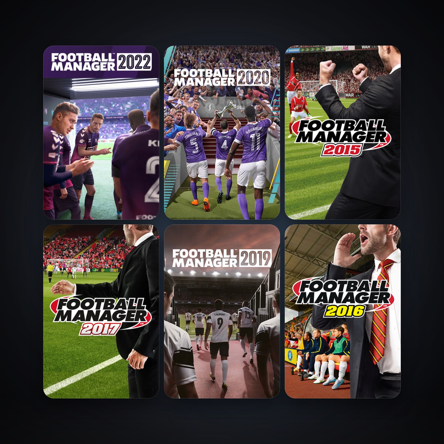 Football Manager 2010 + Football Manager 2014, 19 games, Steam 10, clean — HabibiAccounts