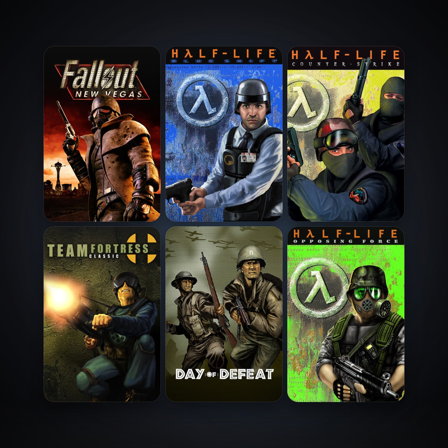 Counter-Strike + Team Fortress Classic, 9 games, clean — HabibiAccounts