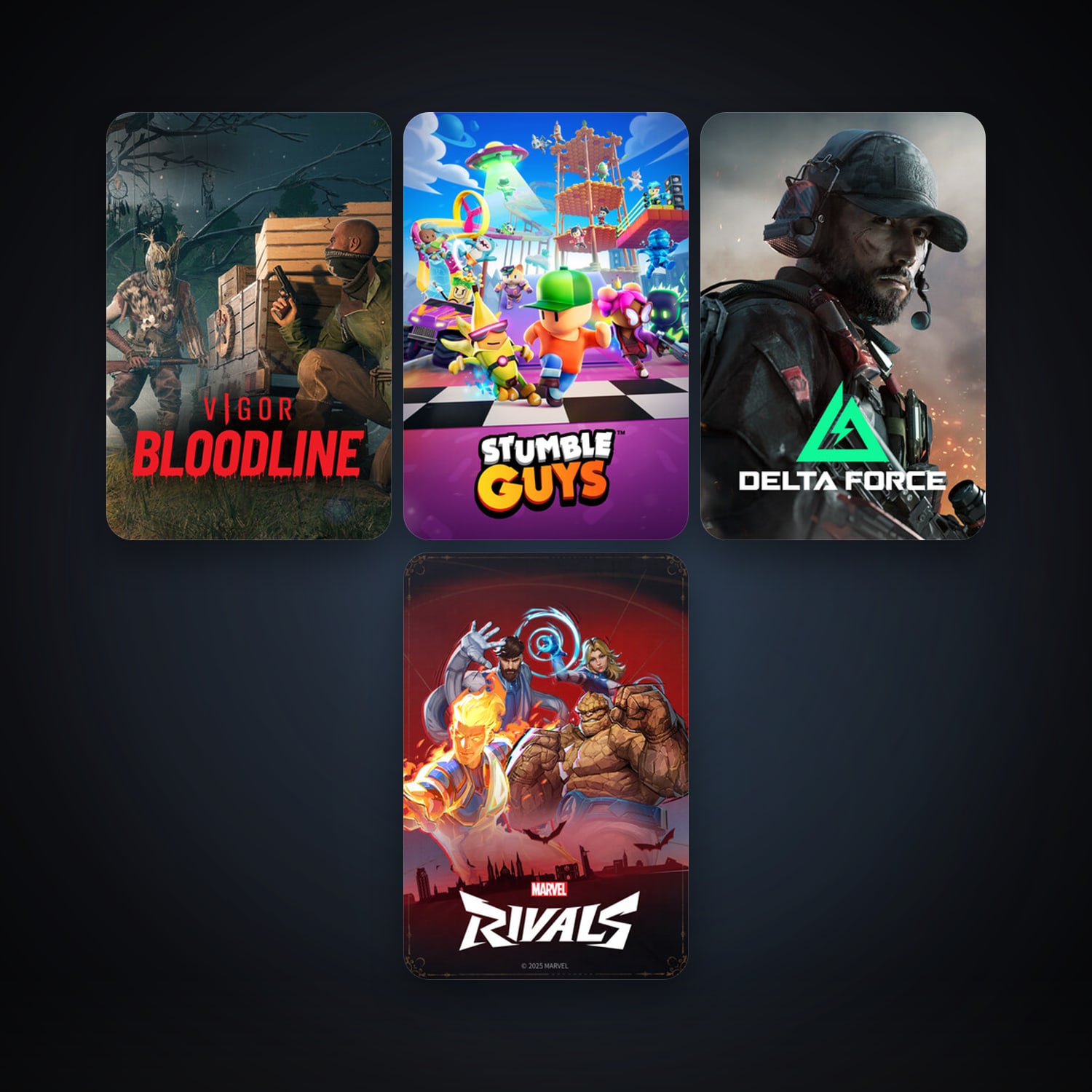Stumble Guys + Poppy Playtime, 8 games, clean — HabibiAccounts