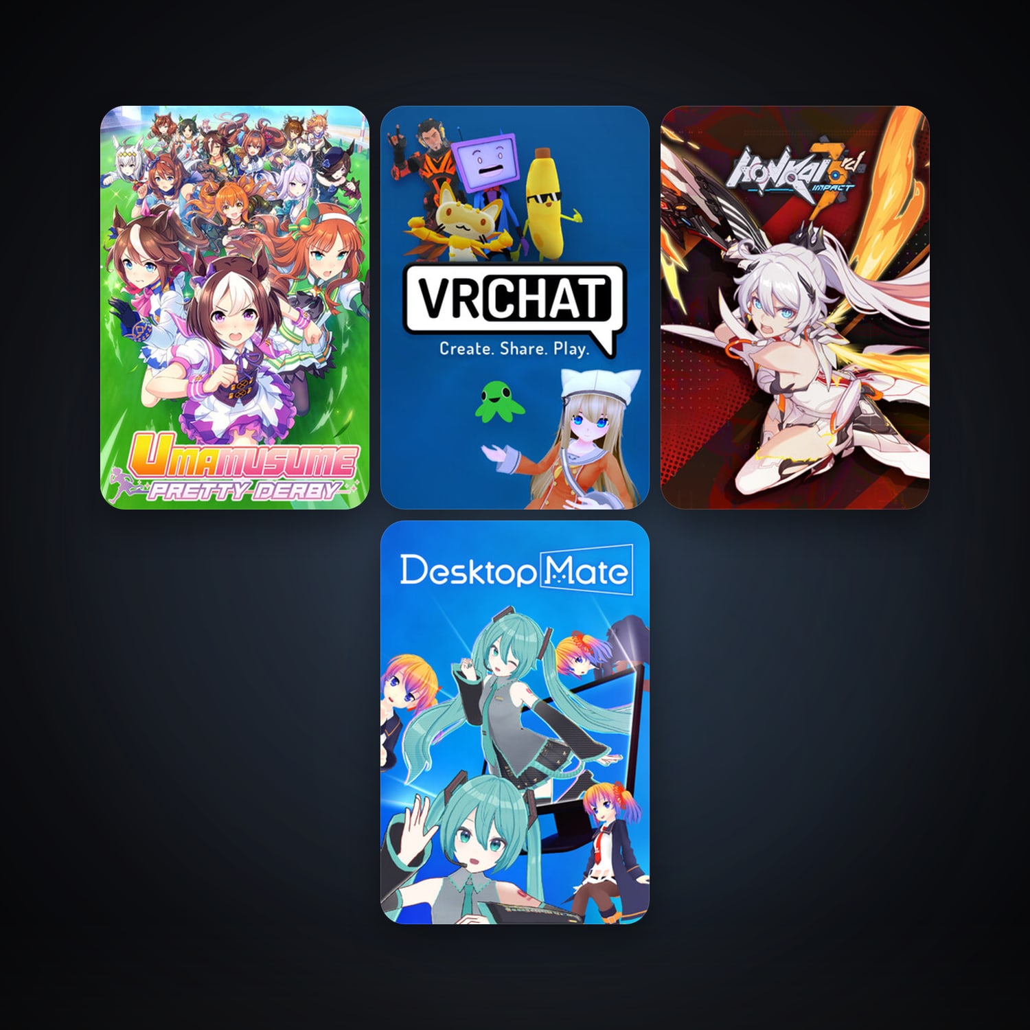 VRChat + Strinova, 6 games, clean — HabibiAccounts