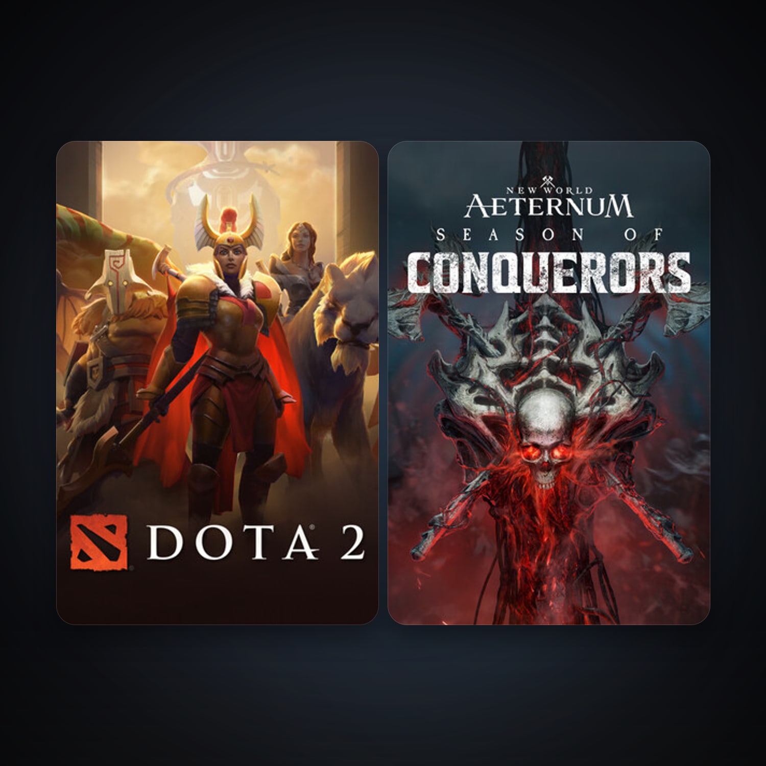 Dota 2 + New World: Aeternum, 3 games, clean — HabibiAccounts