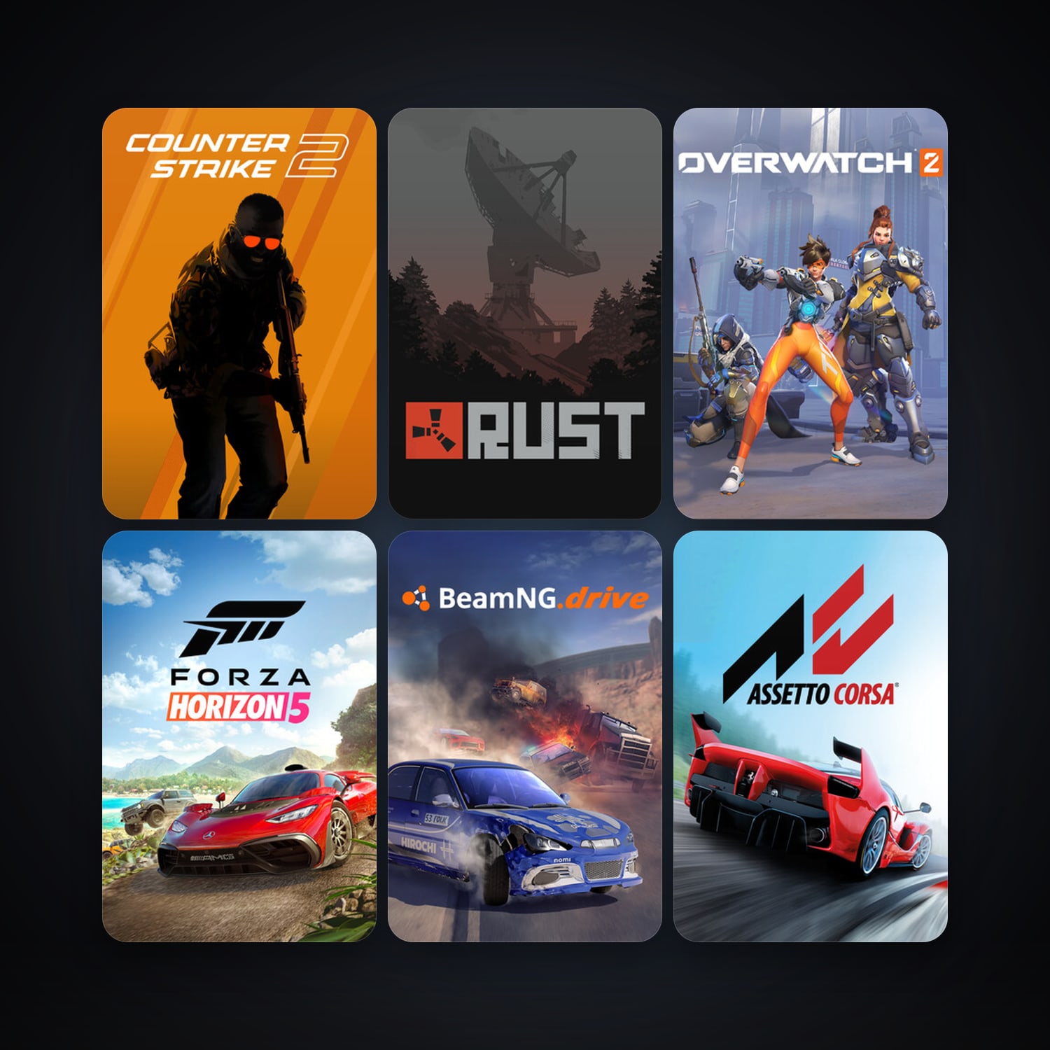 CS2 Prime + Assetto Corsa, 60 games, Steam 10, clean — HabibiAccounts