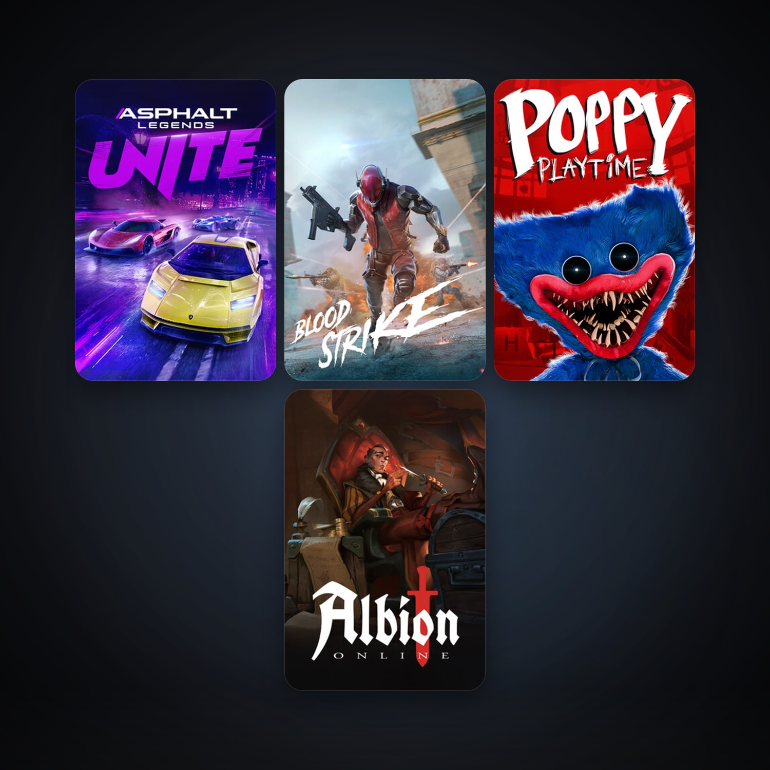 Albion Online + Poppy Playtime, 7 games, clean — HabibiAccounts
