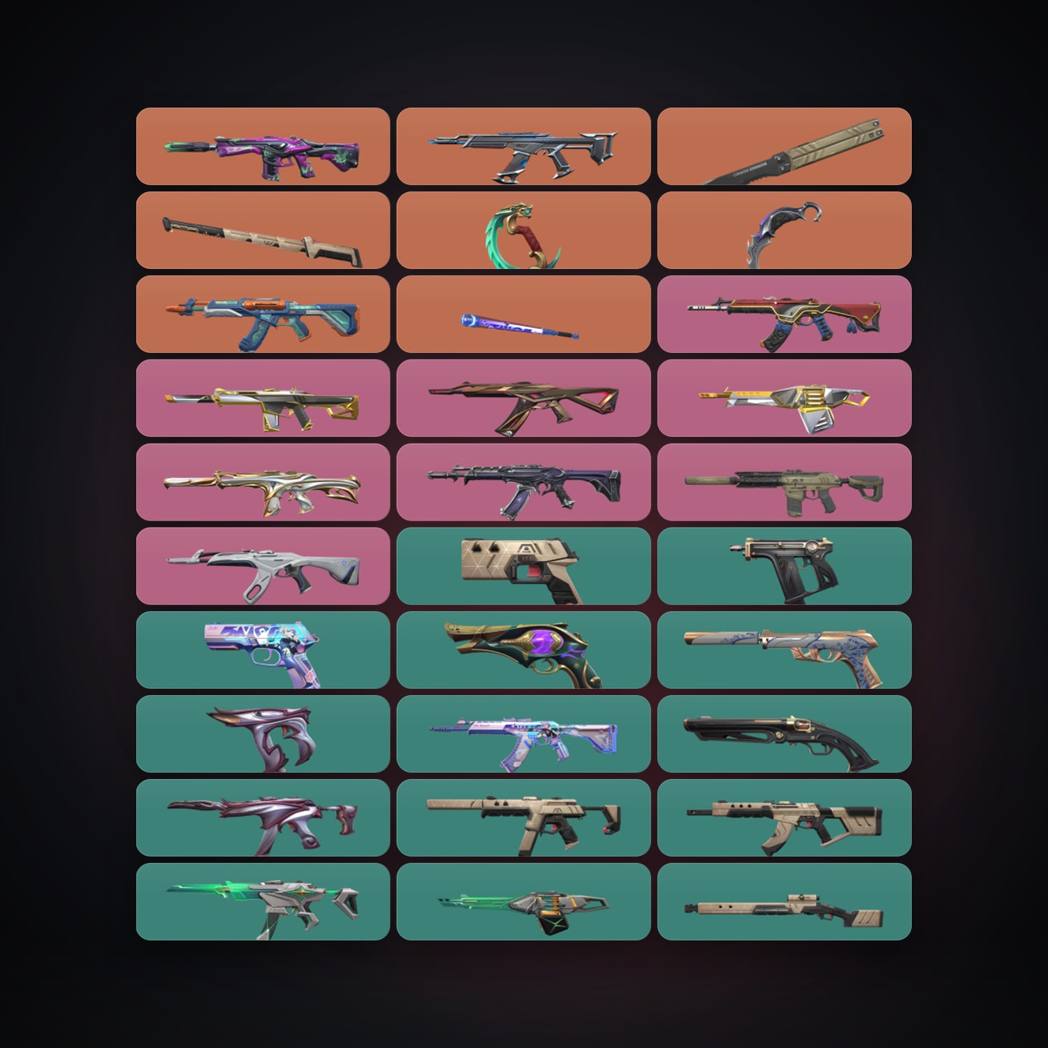 AP Gold 3 locker — 5 knives, 70 skins, lvl 188 — HabibiAccounts