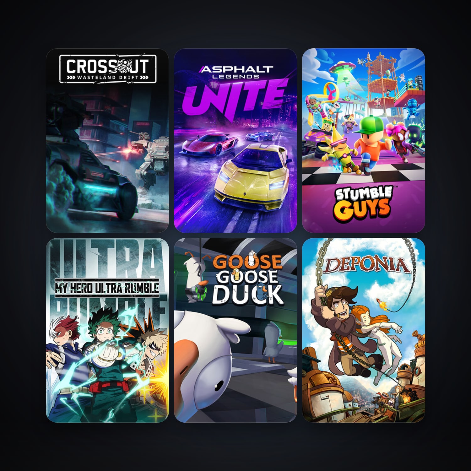 Deponia + Crossout, 23 games, clean — HabibiAccounts