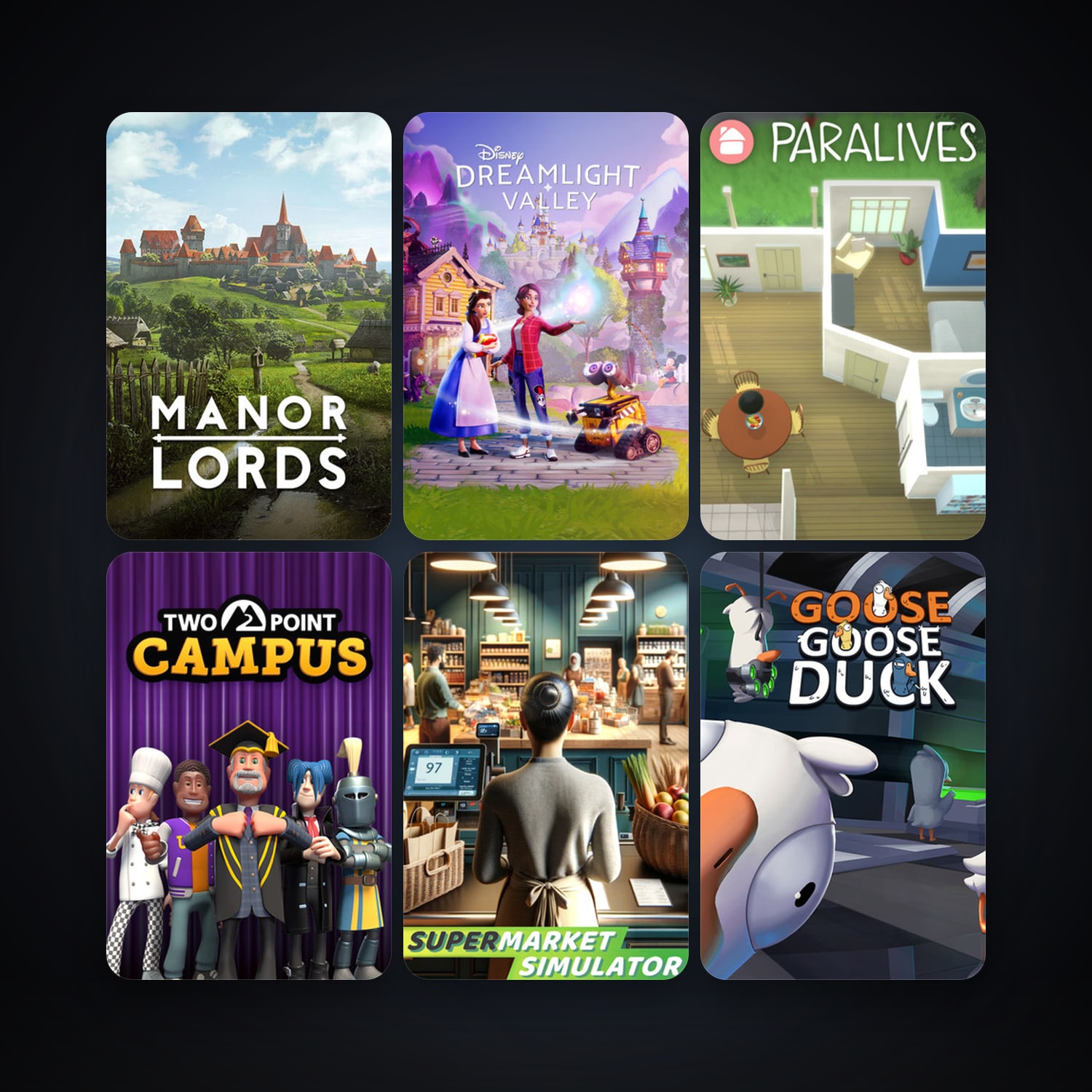 Paralives + Manor Lords, 6 games, clean — HabibiAccounts